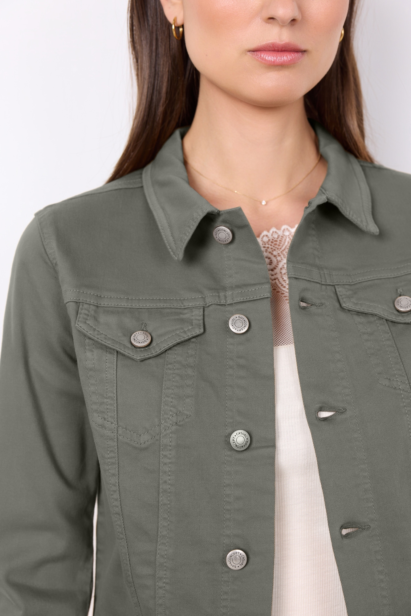 soyaconcept Jeansblazer »SC-ERNA 2«, Jeansjacke in taillierter Form und schönen Farben