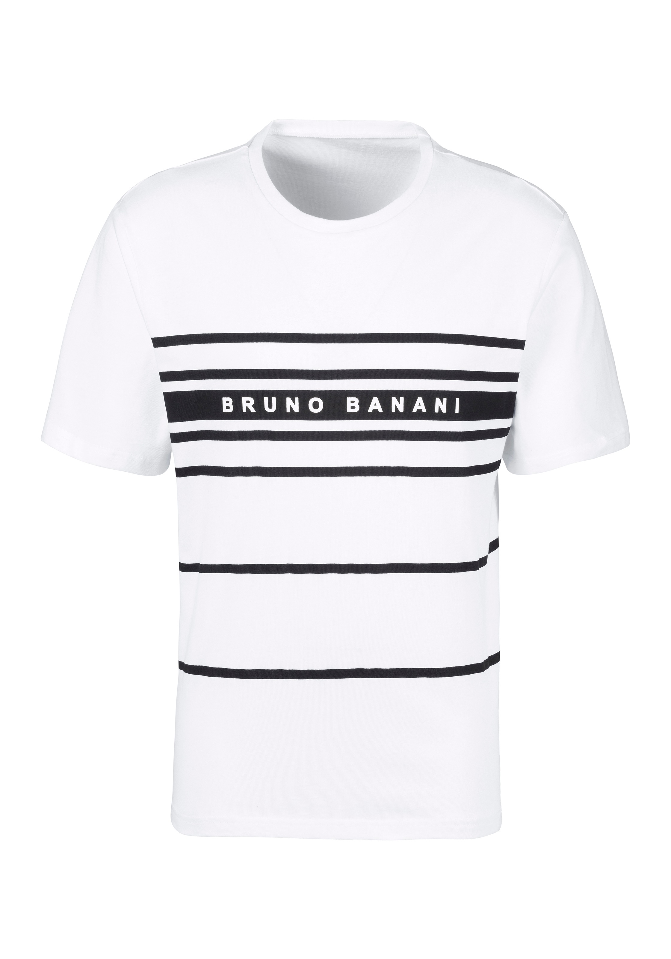 Bruno Banani Pyjama, (2 tlg., 1 Stück), Schlafanzug mit Logodruck
