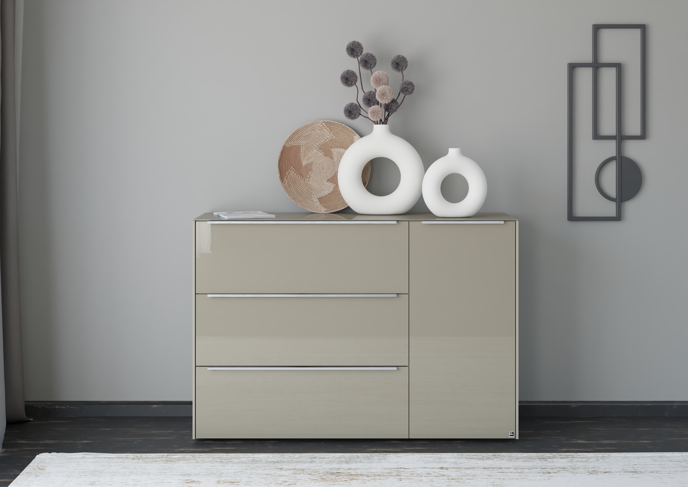 set one by Musterring Sideboard "Reno" 1 Stk. tlg. Mit Gleitern und in verschiedenen Farben erhältlich