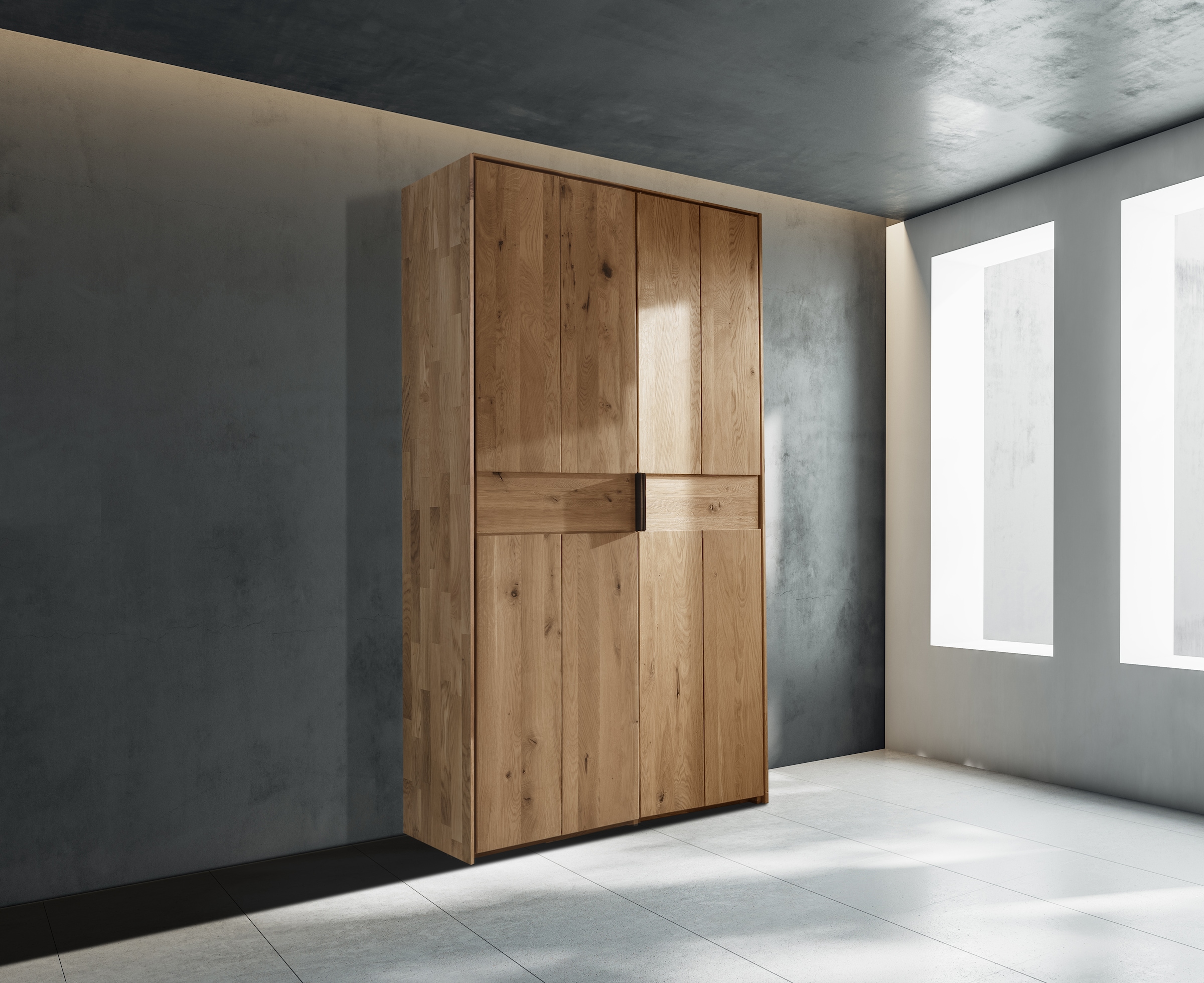 Home affaire Drehtürenschrank "Huven, Kleiderschrank mit viel Stauraum, aus günstig online kaufen