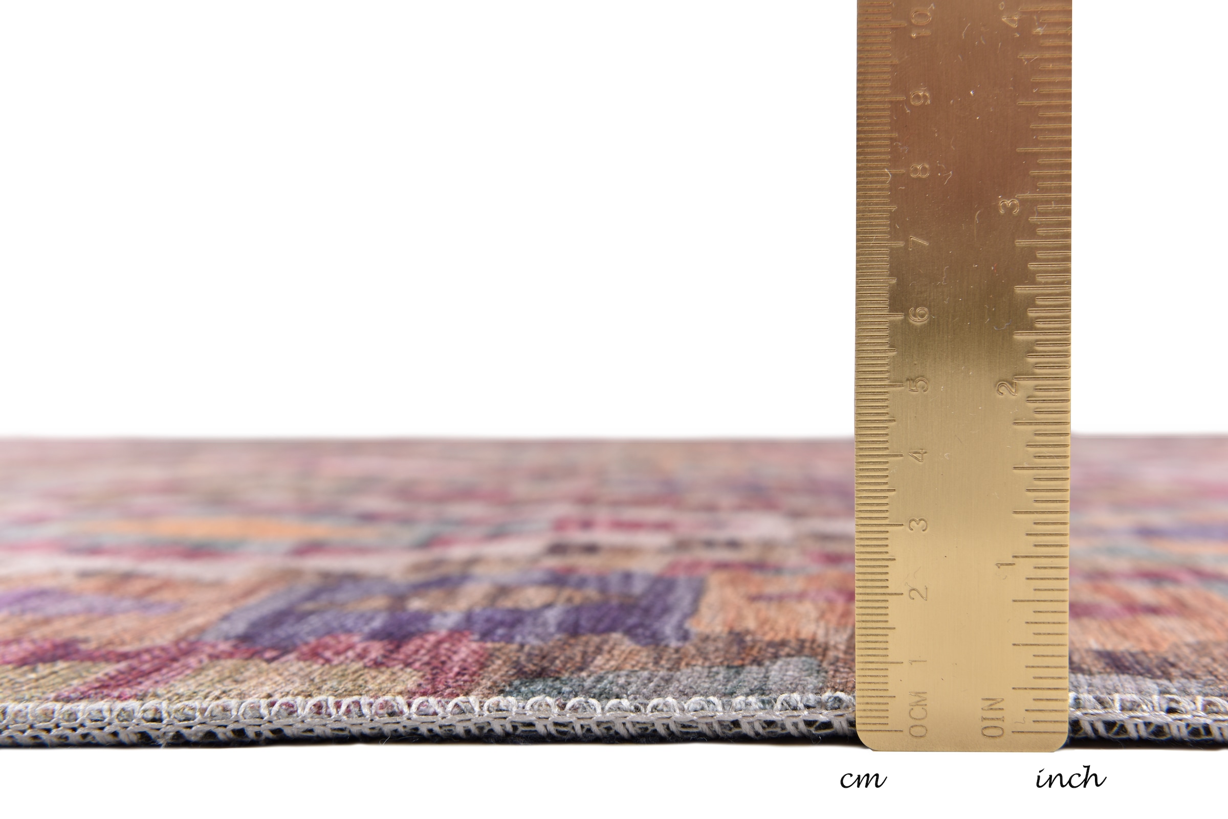 Gino Falcone Teppich »Cecilia 27593«, rechteckig, 3 mm Höhe, Flachgewebe, bedruckt, ideal im Wohnzimmer & Schlafzimmer