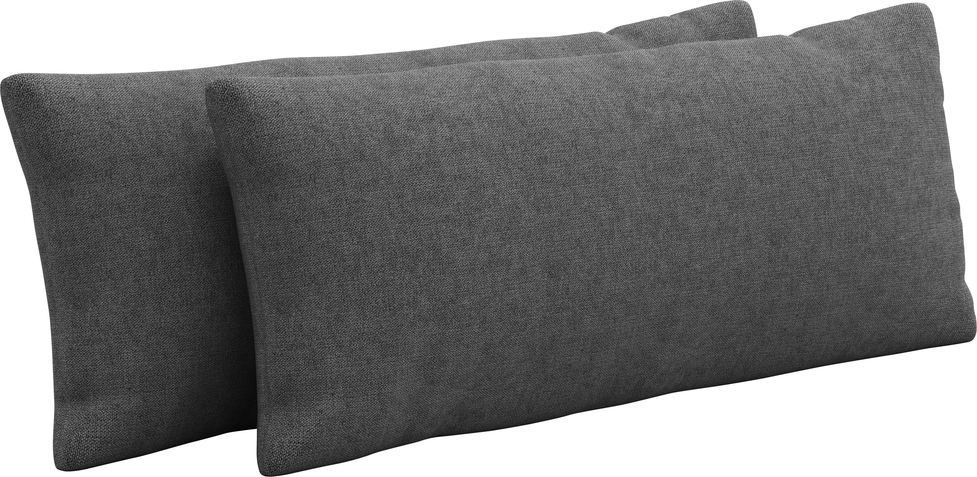 Auflagekissen SIT & MORE, B:65cm H:25cm T:10cm, grau, 95%Polyester, 5% Polyamid, Polsterauflagen, "Emely"