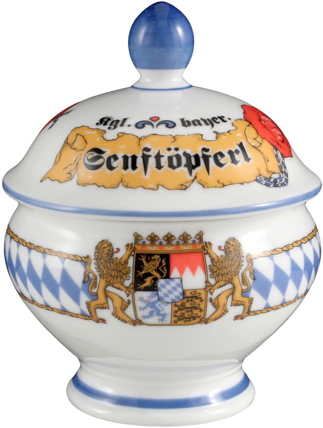 Seltmann Weiden Geschirr-Set »Set 8-tlg. Compact Bayern«, (Set, 8 tlg., Set), Teller, Terrine, Senftopf, Bayern, Set