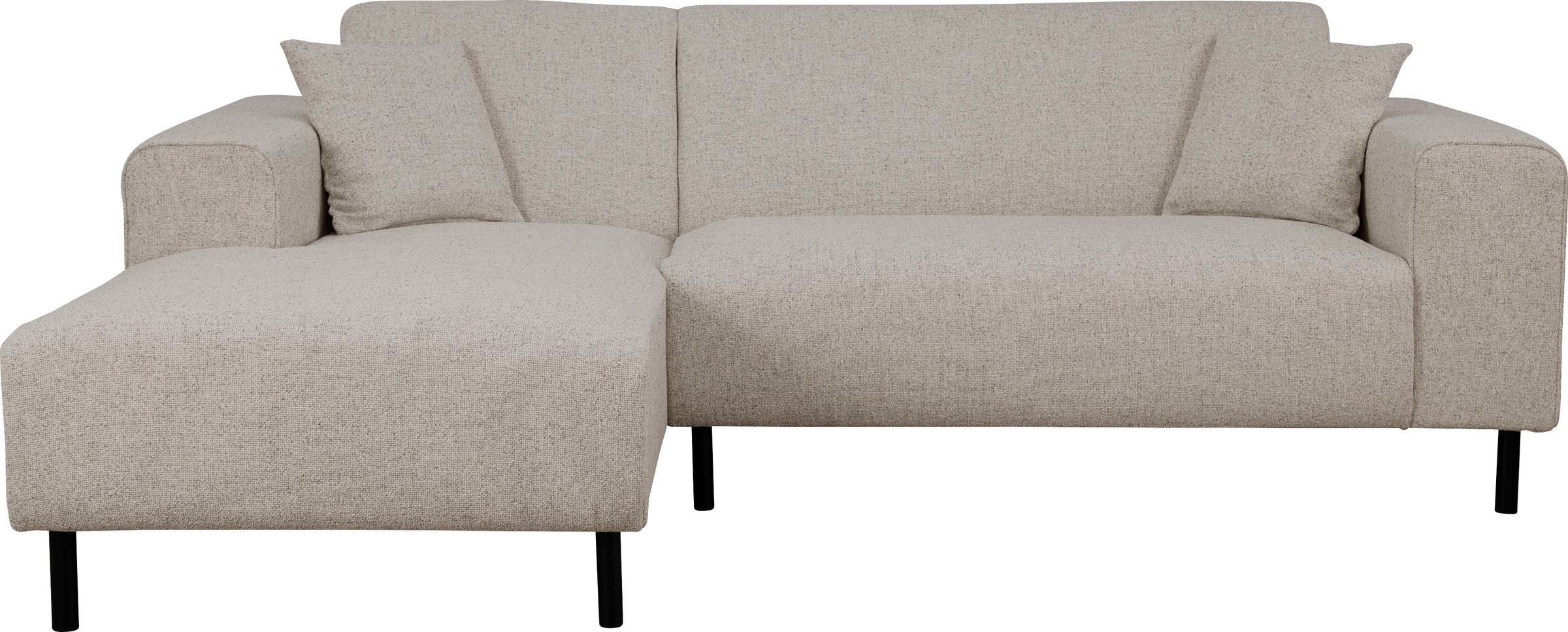 Home affaire Ecksofa »ARROS L-Form mit Wellenunterfederung, Maße B/T/H: 235/163/81 cm«, incl. Zierkissen, mit Recamiere rechts/links bestellbar, auch in Cord