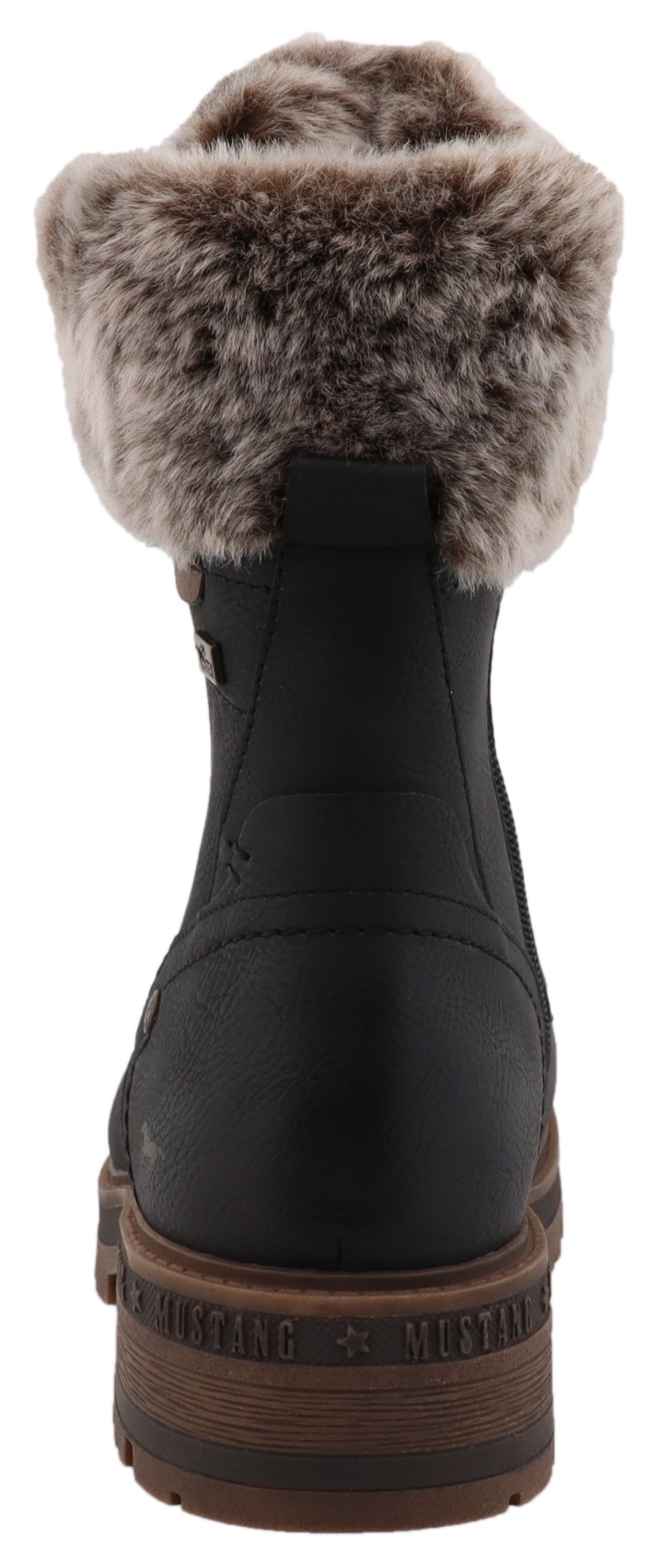Mustang Shoes Winterstiefelette "Darleen" Winterboots mit Fellimitatkragen günstig online kaufen