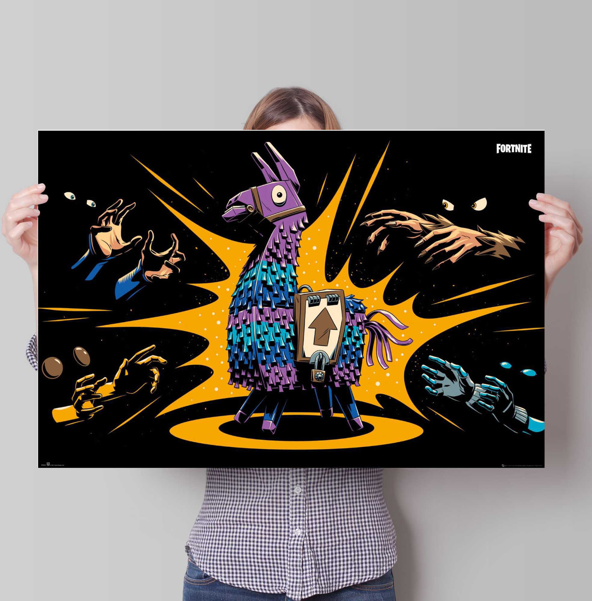 Reinders! Poster »Poster Fortnite Loot Llama - Game«, Spiele, (1 St.)