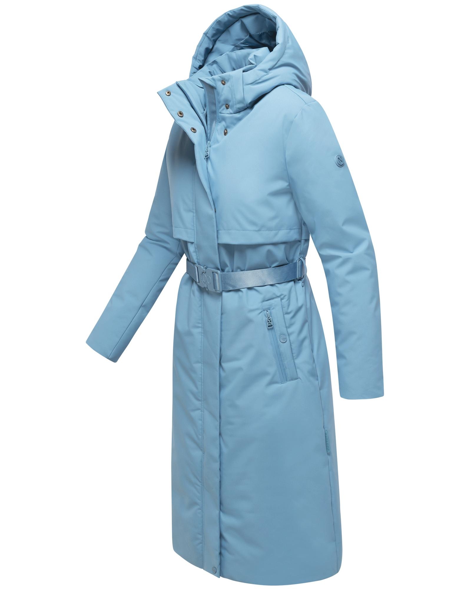 Navahoo Wintermantel »Waldbummler 14«, Wasserdichter Winterparka mit Kapuze und Taillengürtel