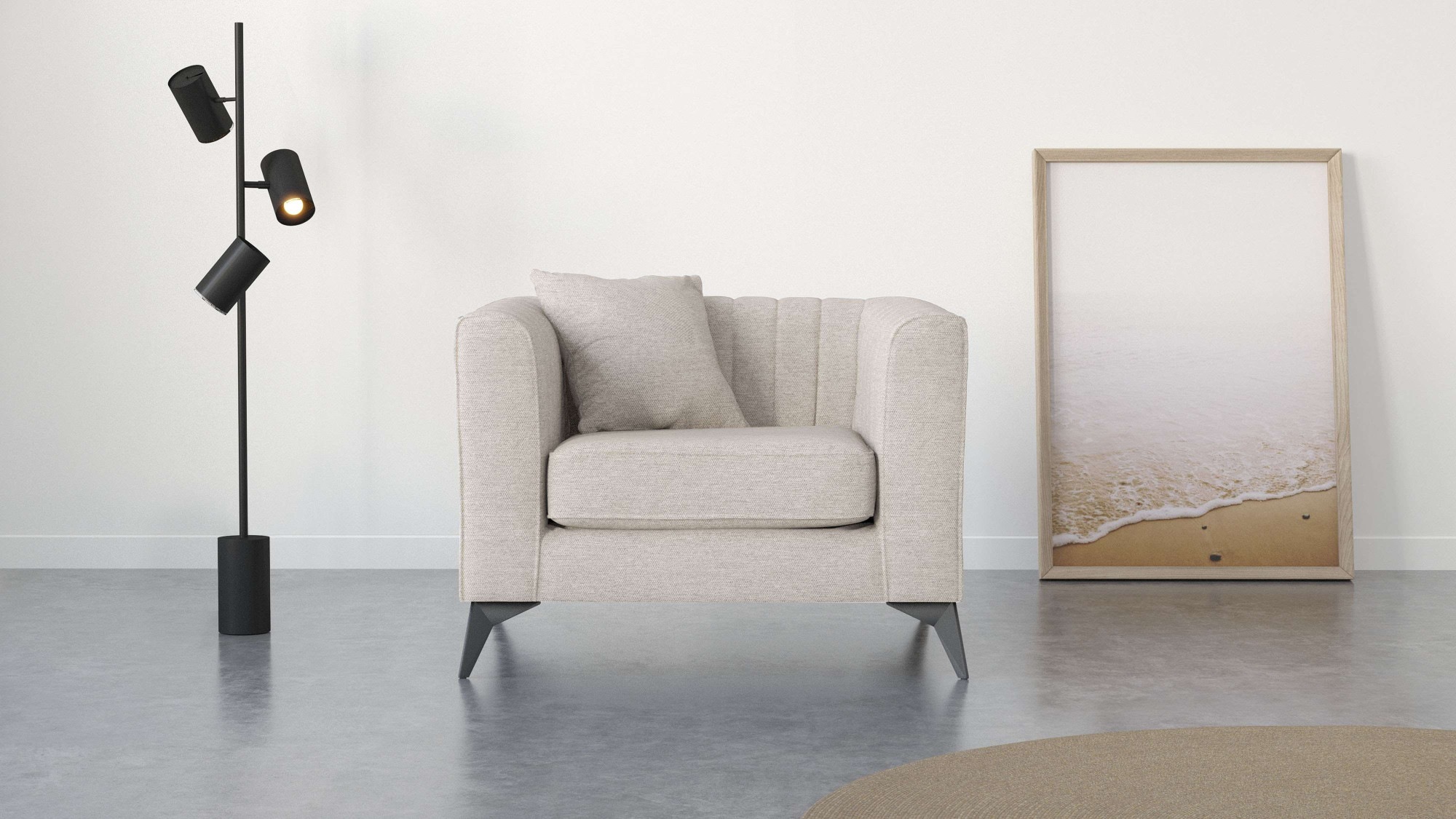 Places of Style Sessel "MATTHEW Loungesessel, Maße B/T/H: 99/86/74 cm", inc günstig online kaufen