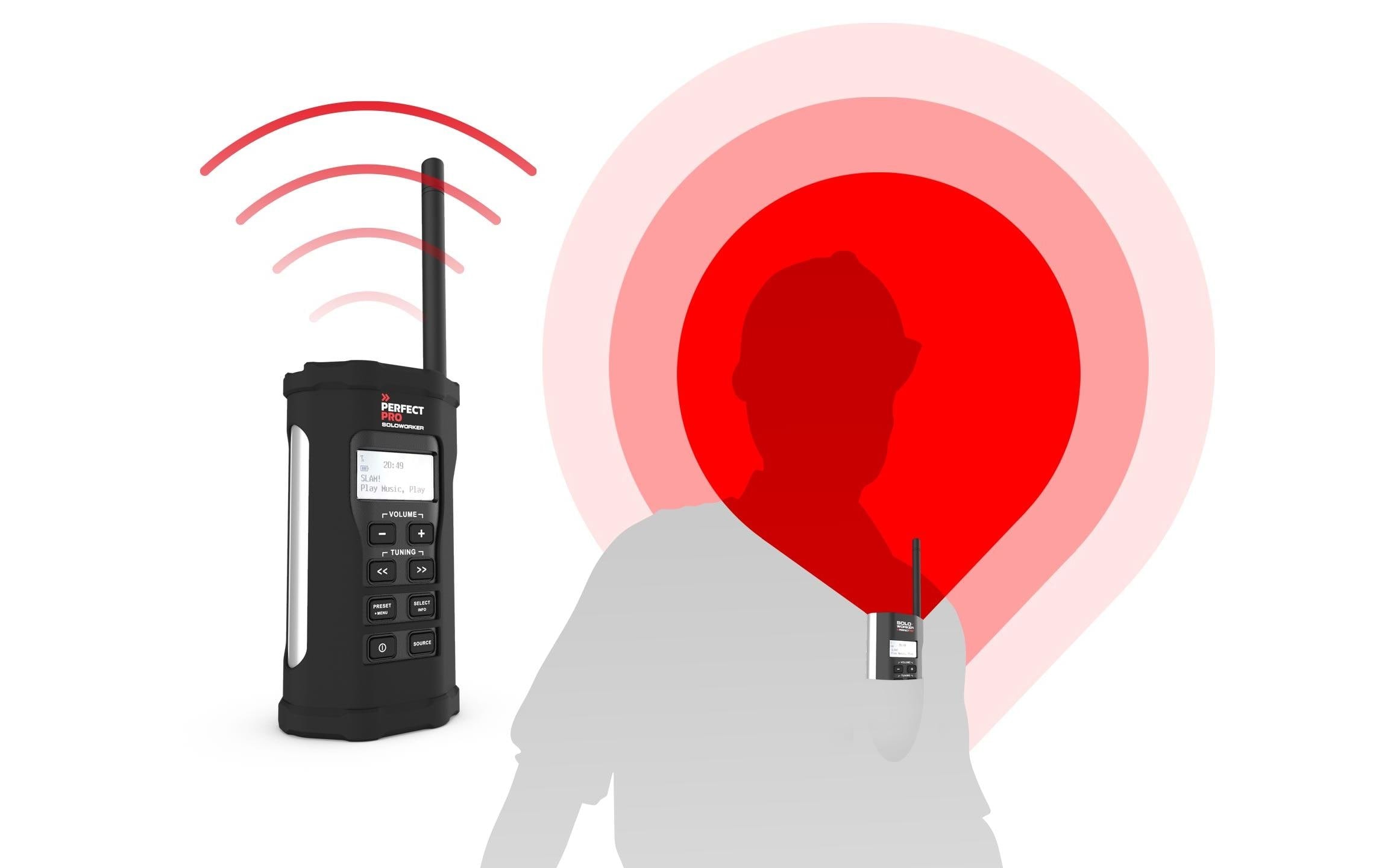 PerfectPro Digitalradio (DAB+) »SOLOWORKER« ( ) Display, Equalizer, Senderspeicher