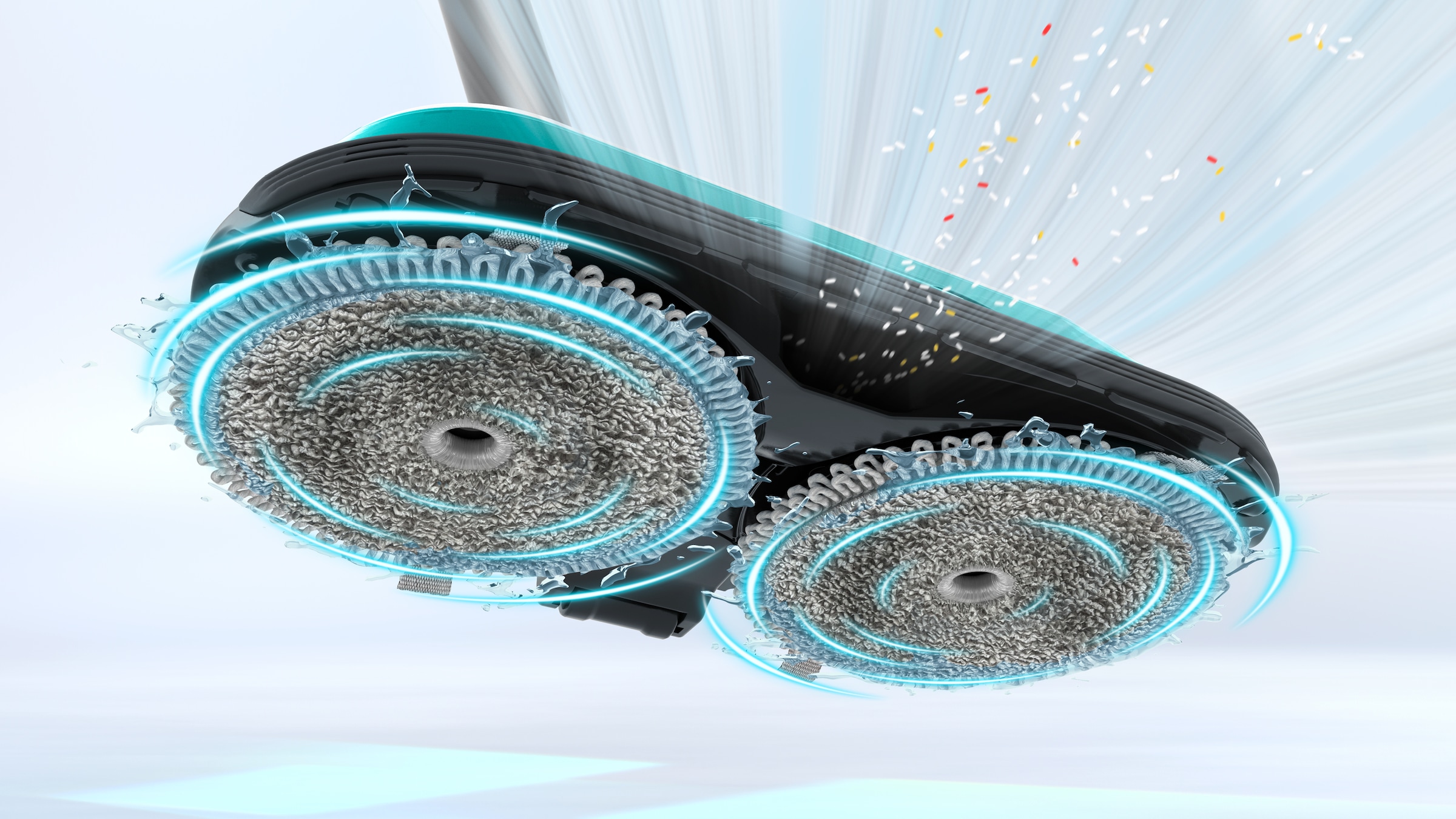BOSCH Akku-Stielstaubsauger »Unlimited 7 ProHygienic Aqua BKS71HYG4, 2in1 Saugen & Wischen«, Knickrohr, Hygiene-Filter, 10 J. Motorgarantie, Mini-Turbo-Düse, weiß