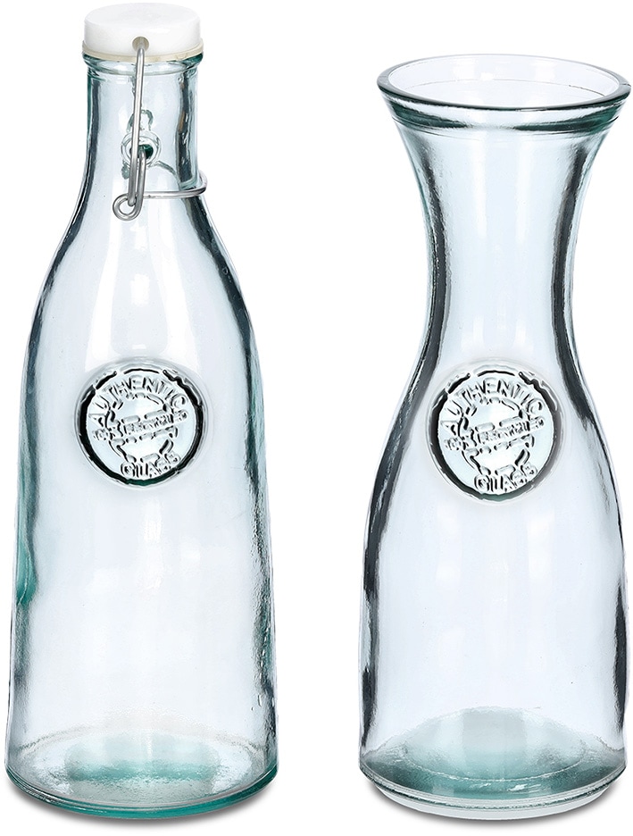 BAUR 2 Recycled Glas Present Zeller | tlg.), Karaffe, (Set,