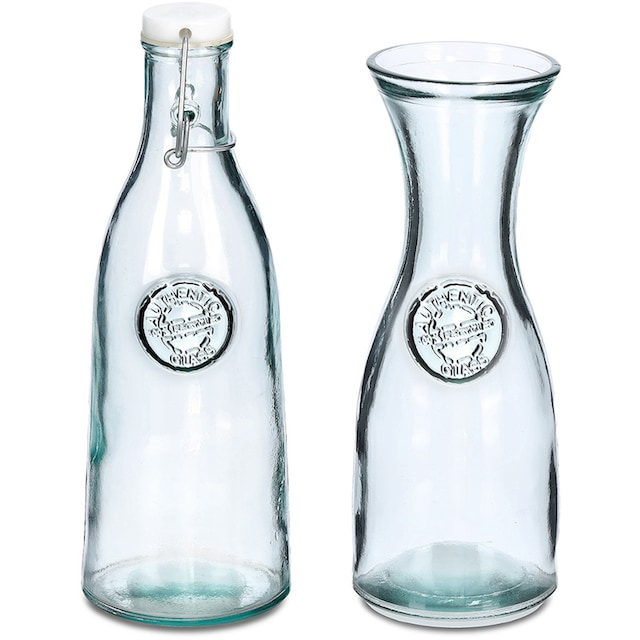 Zeller Present Karaffe, (Set, 2 tlg.), Recycled Glas | BAUR