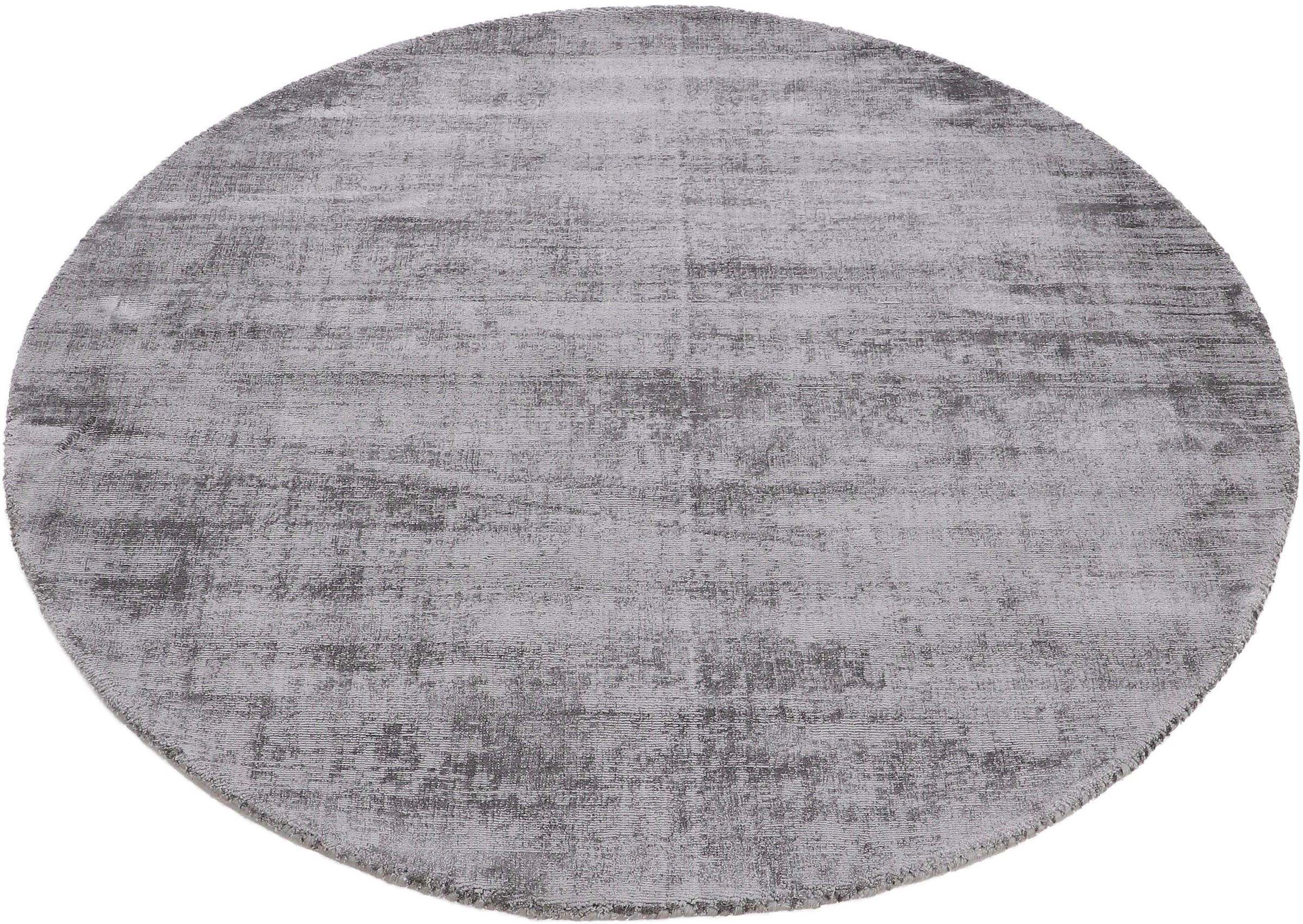 carpetfine Teppich »Ava Viskoseteppich«, rund, 13 mm Höhe, Seidenoptik, leichter Glanz, Wohnzimmer