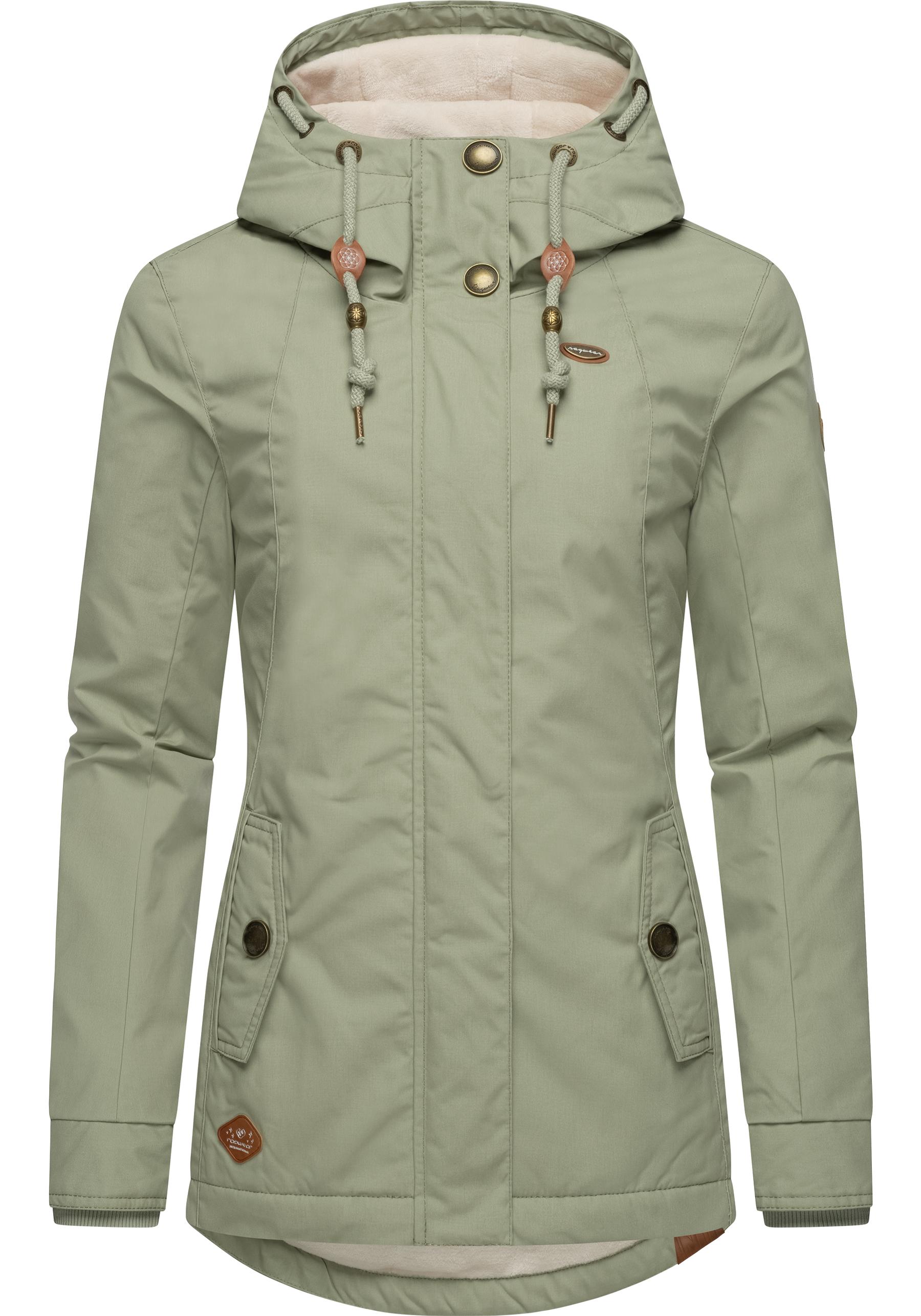 Ragwear Winterjacke "Monade" mit Kapuze Damen Winterparka mit Kapuze und m. Fleece gefüttert