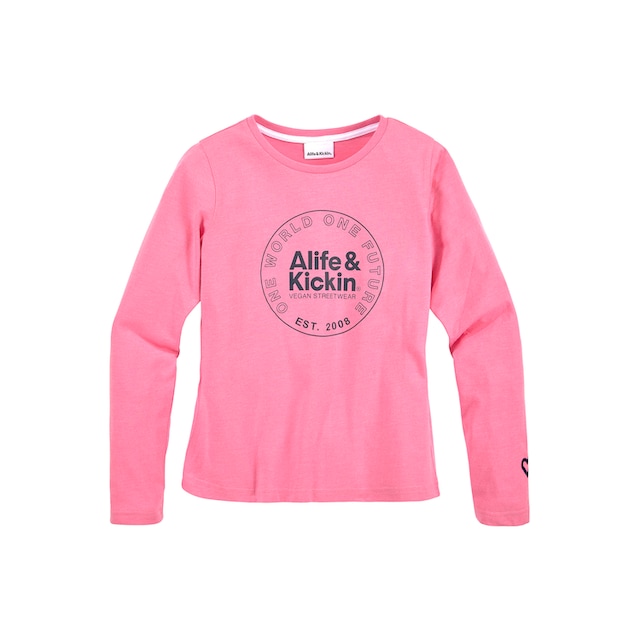 & Langarmshirt Alife Kids. BAUR Kickin kaufen Logo NEUE Alife | & für Druck«, Kickin MARKE! »mit