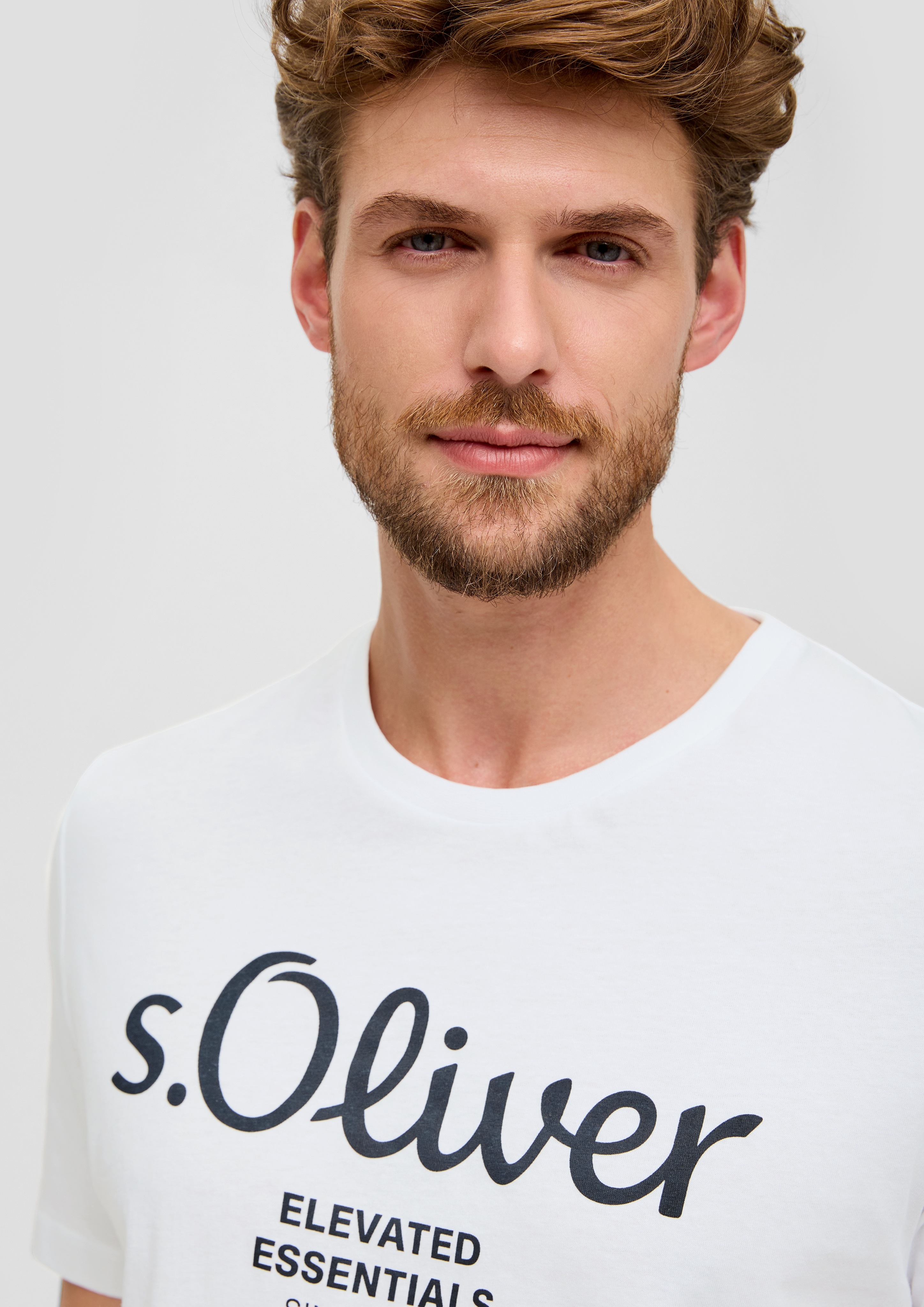 Thumbnail - s.Oliver T-Shirt, aus atmungsaktiver Baumwolle
