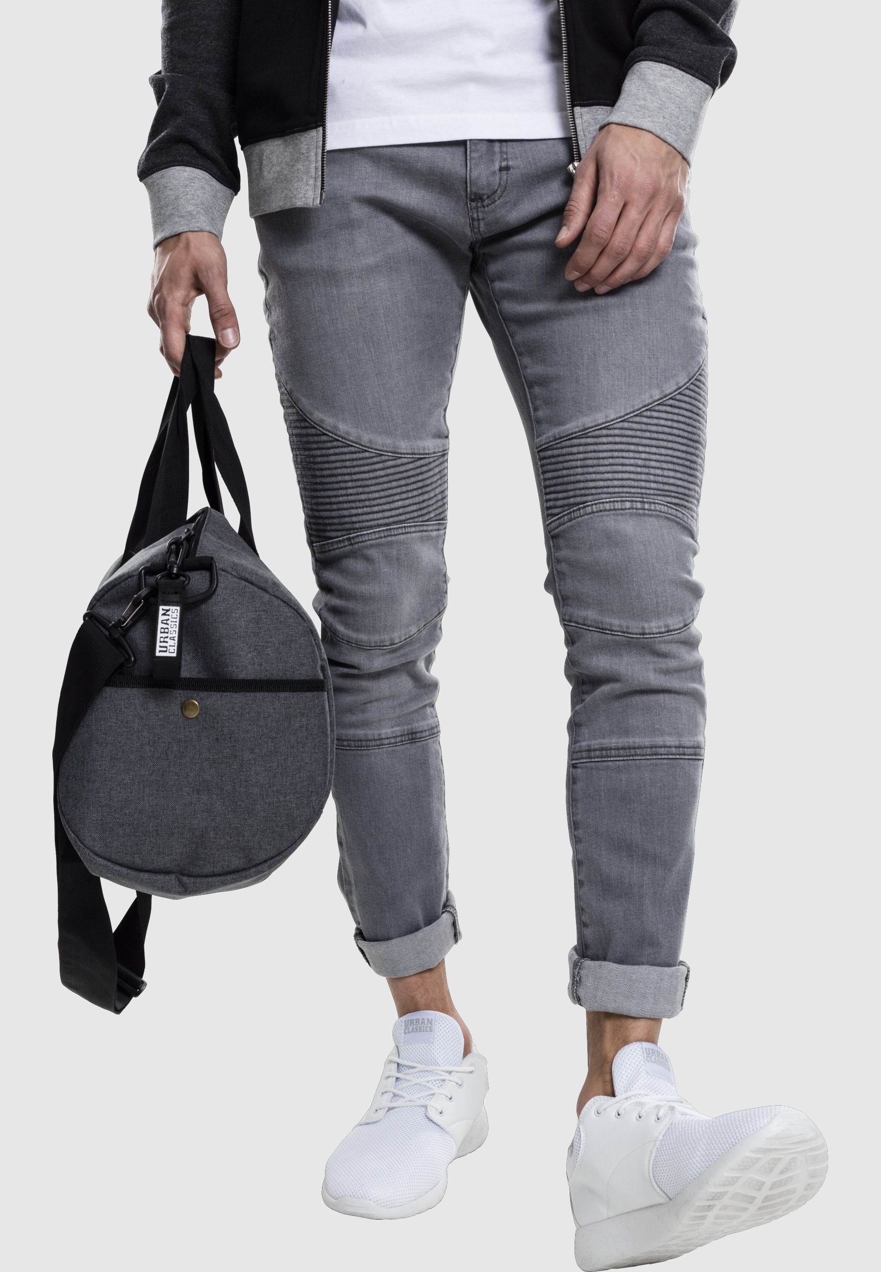 URBAN CLASSICS Kapuzenpullover »Urban Classics Herren 3- Tone Sweat Zip Hoody« 1 Stk.