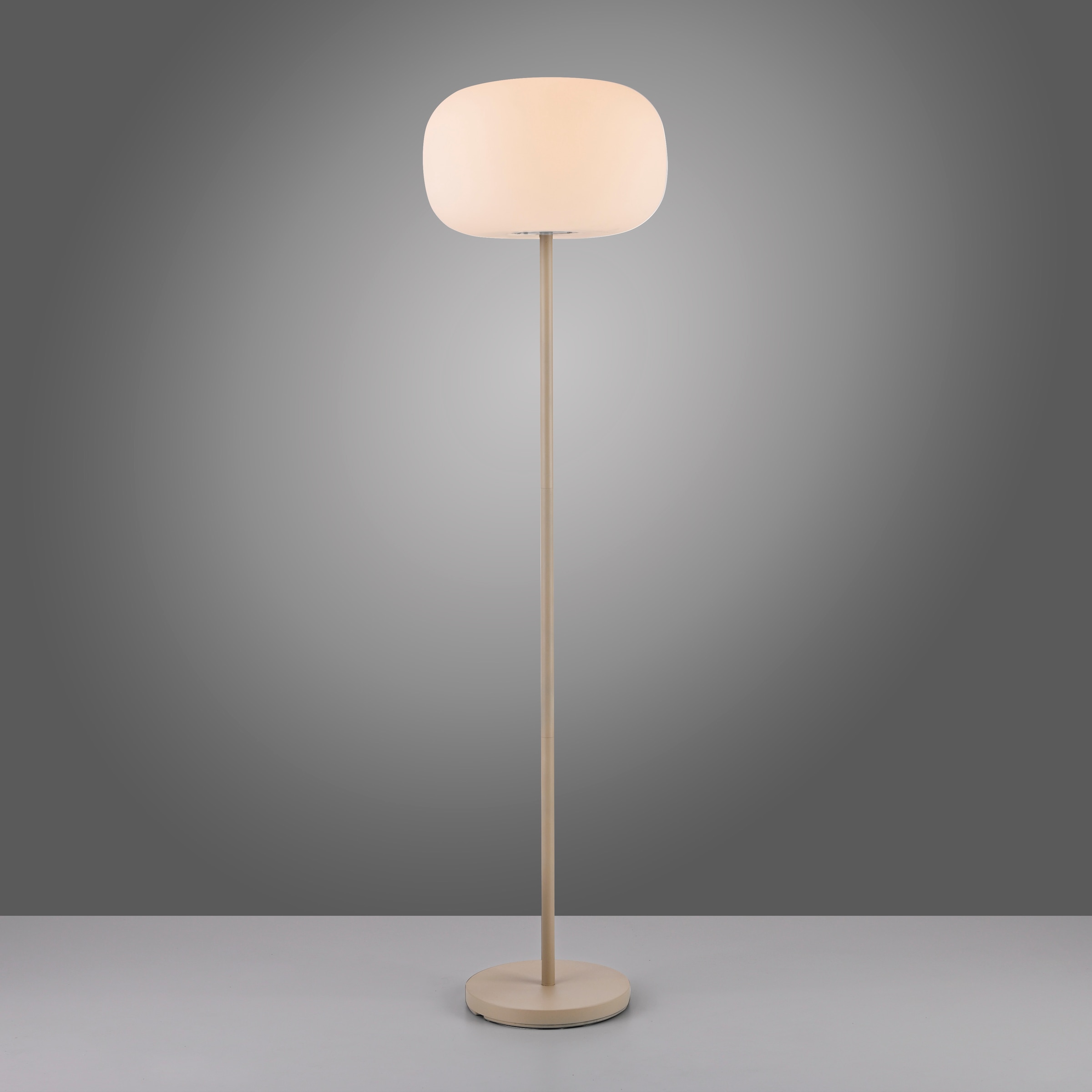 SCHÖNER WOHNEN-Kollektion LED Außen-Stehlampe »LUMARA« LED-Board 1 Stk. Warmweiß Kabellose Akku-Lampe, dimmbar, IP54, Macchiato – für innen & außen