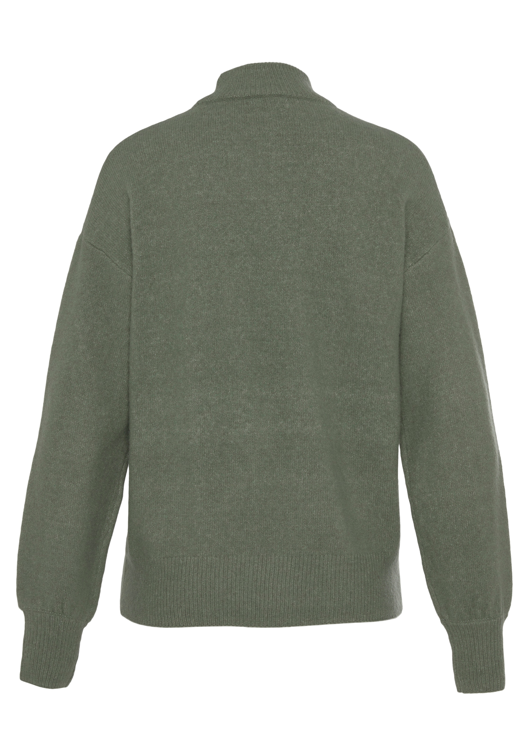 LASCANA Strickpullover, mit Stehkragen und Rippbündchen, Loungewear