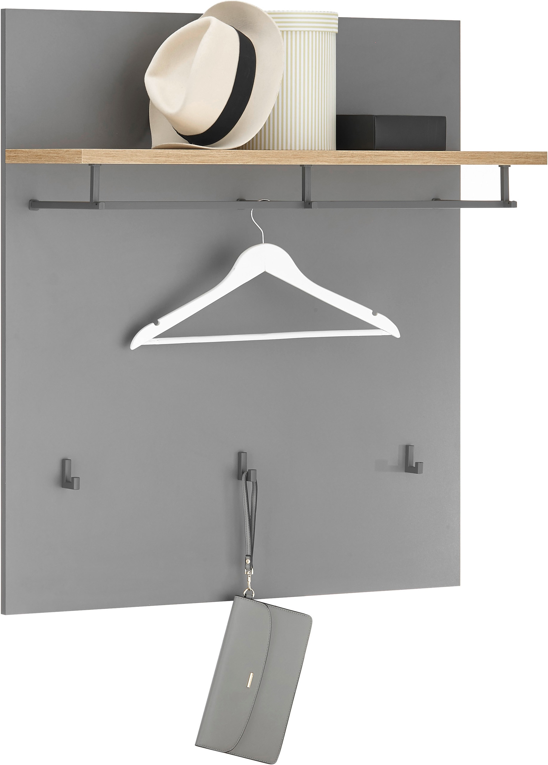 HBZ Garderobenpaneel "Milan Paneel breit, BxHxT 85x95x27 cm" 1 Stk. tlg. Pa günstig online kaufen