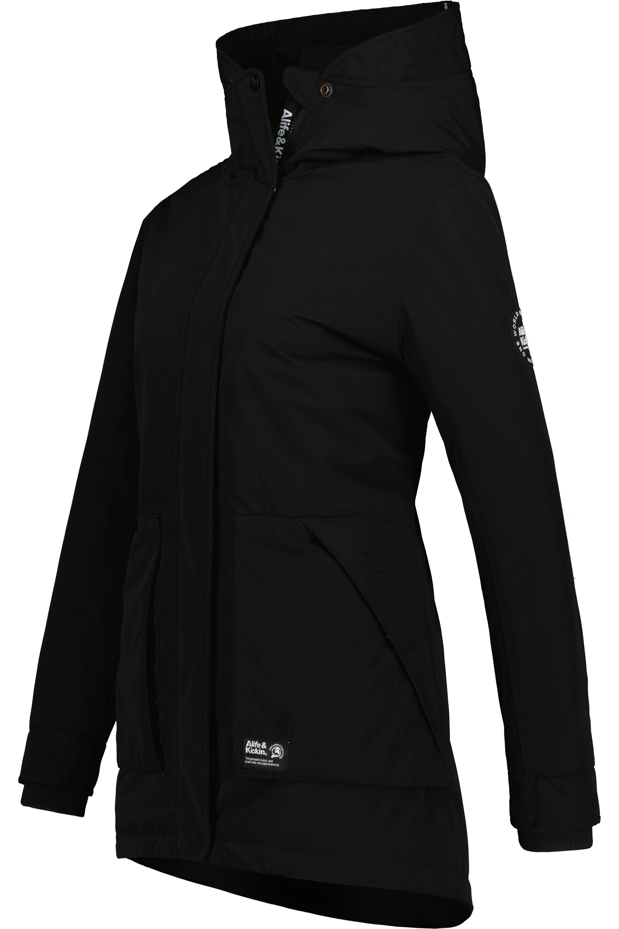 Alife & Kickin Winterjacke »Damen FloraAK A«, mit Kapuze, Gefütterte Winterjacke mit kuscheligem Innenfell und großer Kapuze