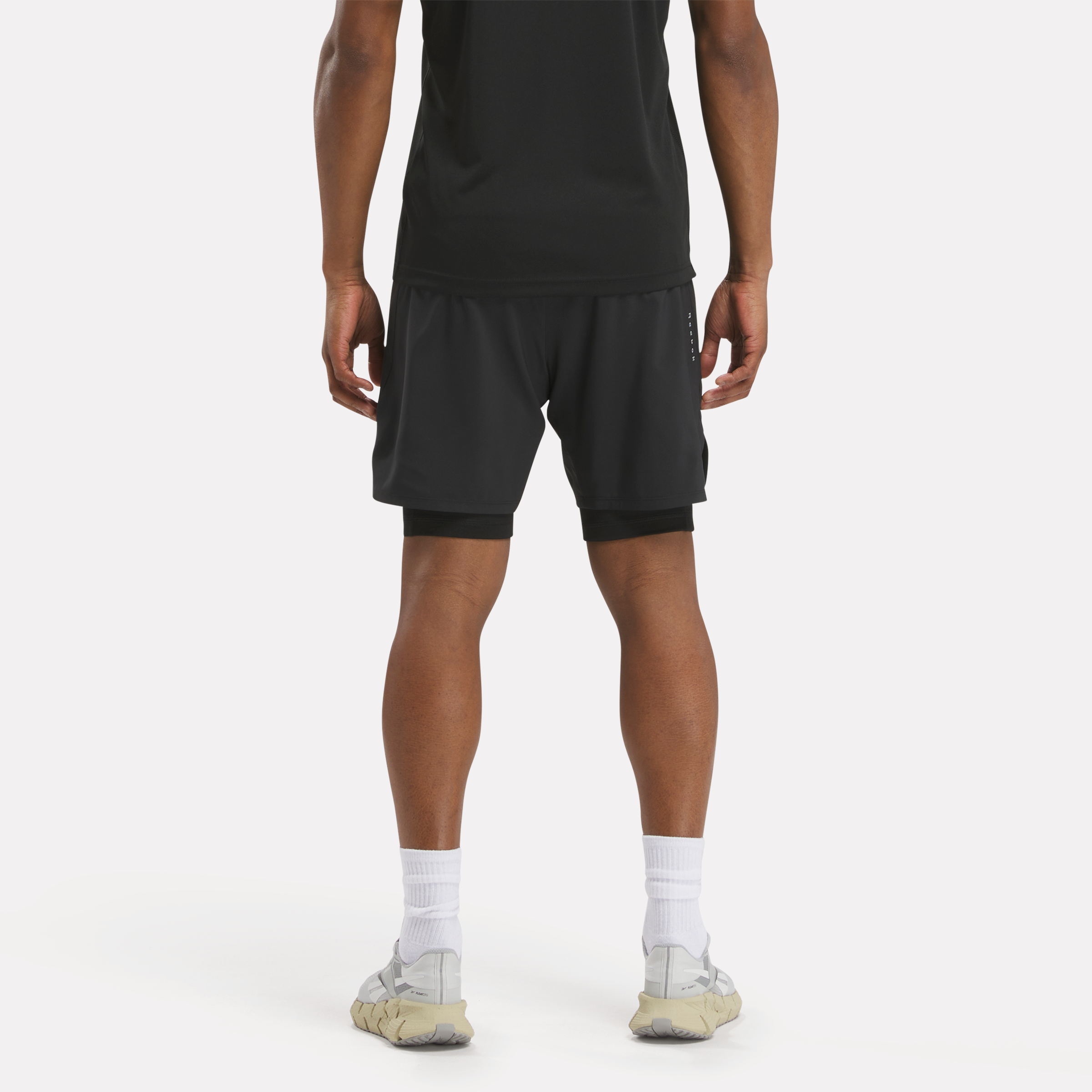 Reebok Shorts "RUNNING 2-1 SHORT/BLACK/SOLAR LIME", (1 tlg.) günstig online kaufen
