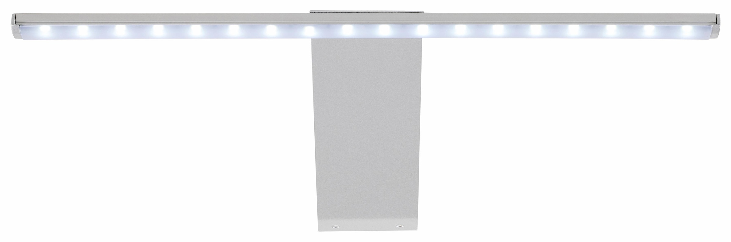 trendteam LED Spiegelleuchte, 18 flammig, Leuchtmittel LED-Board | LED fest integriert, Aufsatzleuchte, 37x18x13 cm in Kaltweiß mit Schalter u. Steckdosenbox