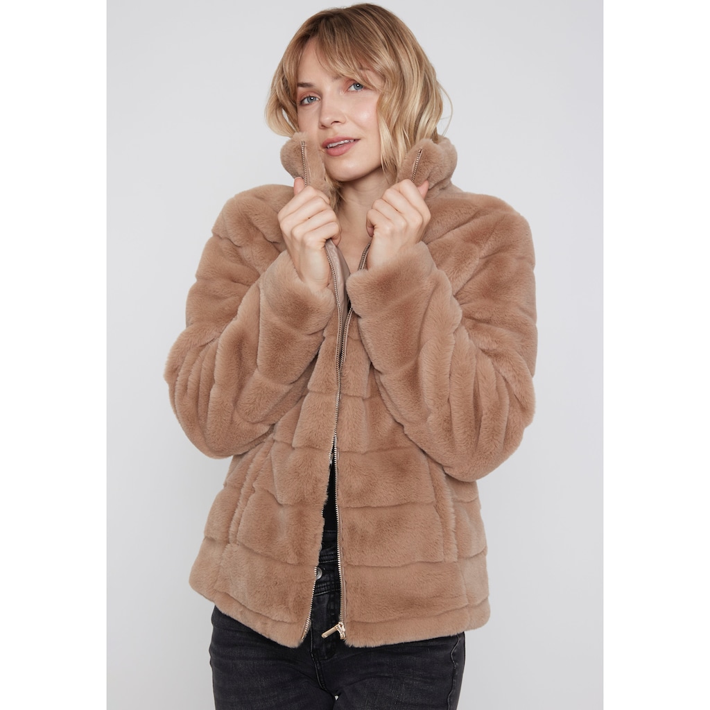 ZABAIONE Fellimitatjacke »Jacket Am44ber«