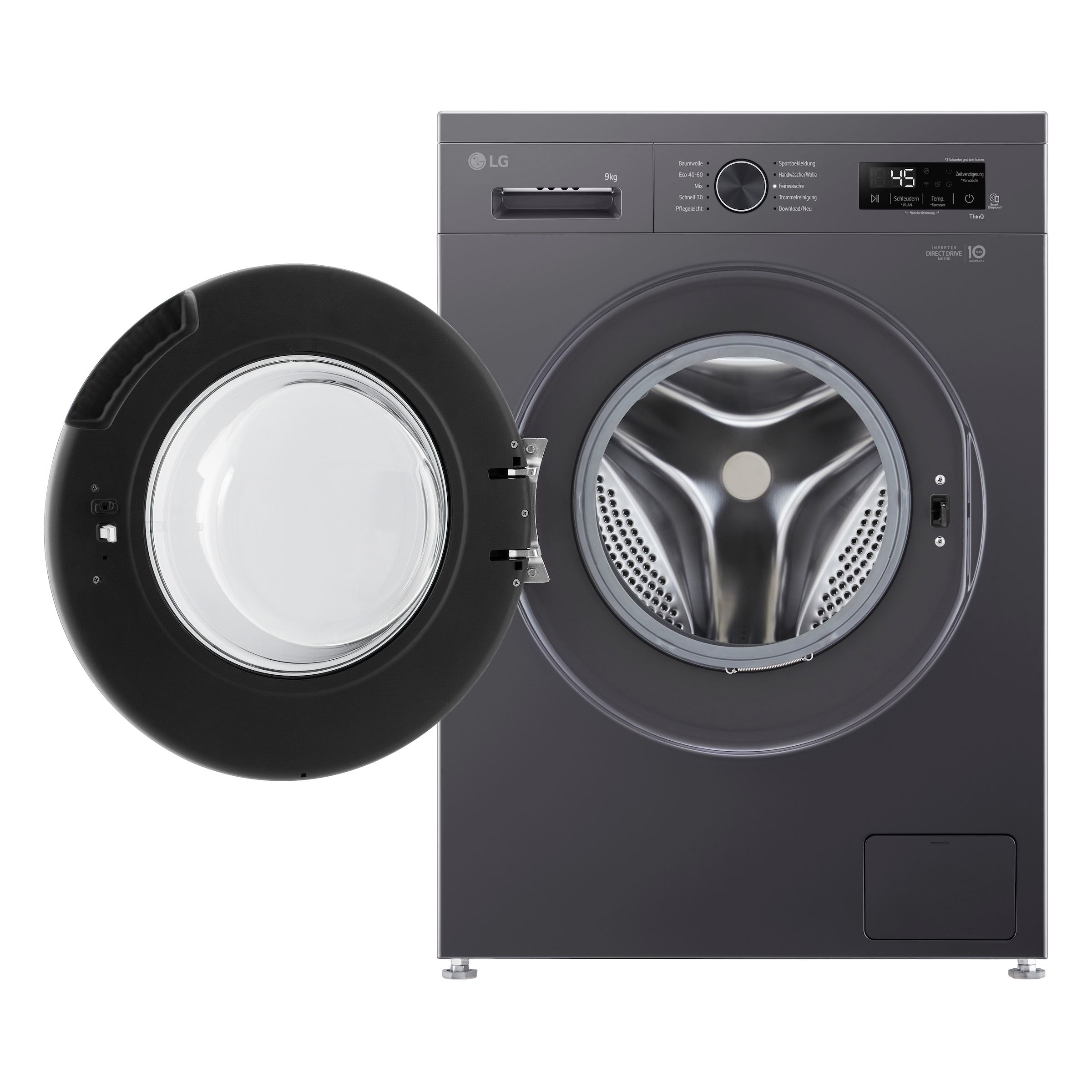 LG Waschmaschine VB »F4WB309YB« 9 kg 1400 U/min Freistehend mit Unterbaumöglichkeit