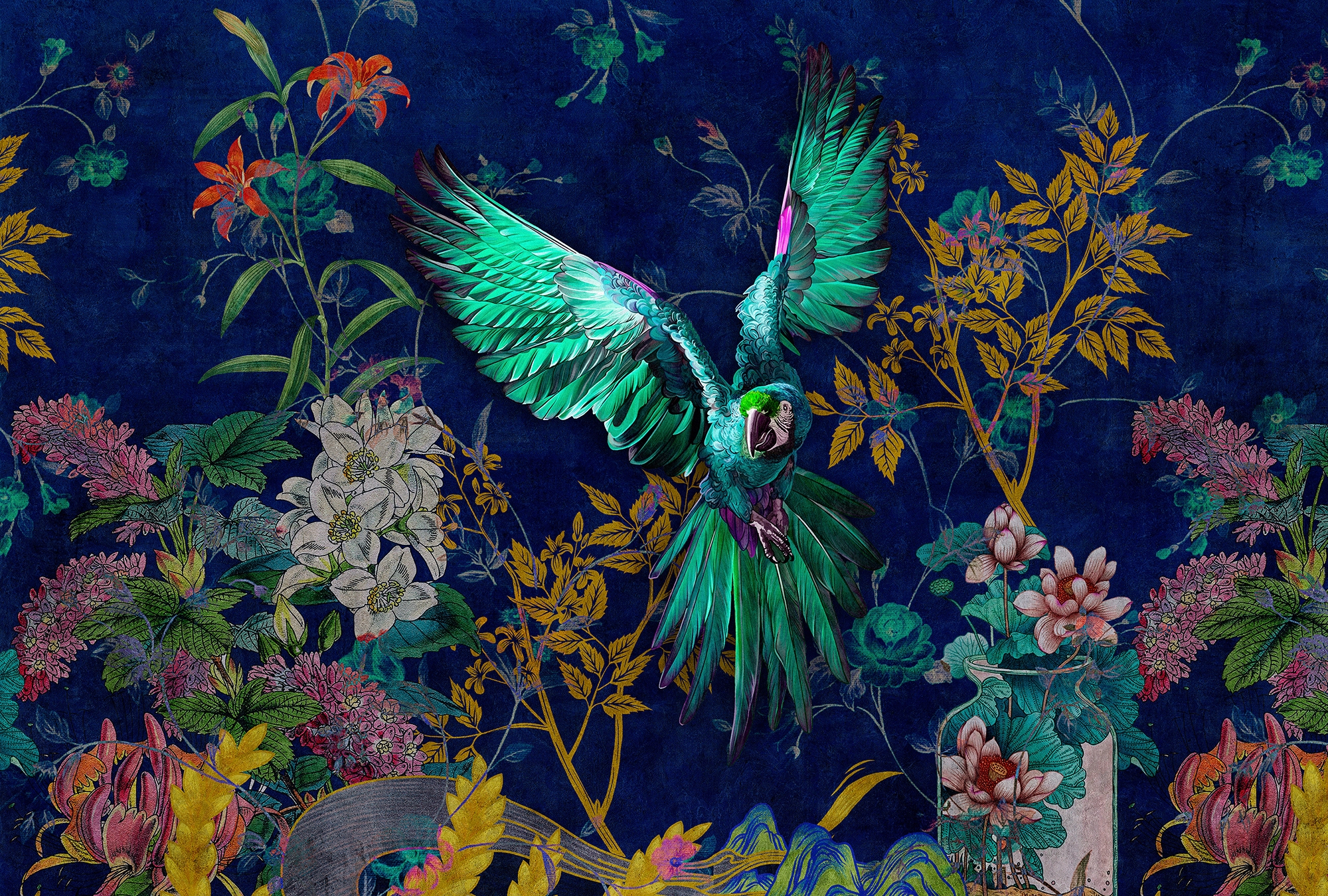 living walls Fototapete "Walls by Patel Tropical Hero" glatt Vlies, Wand