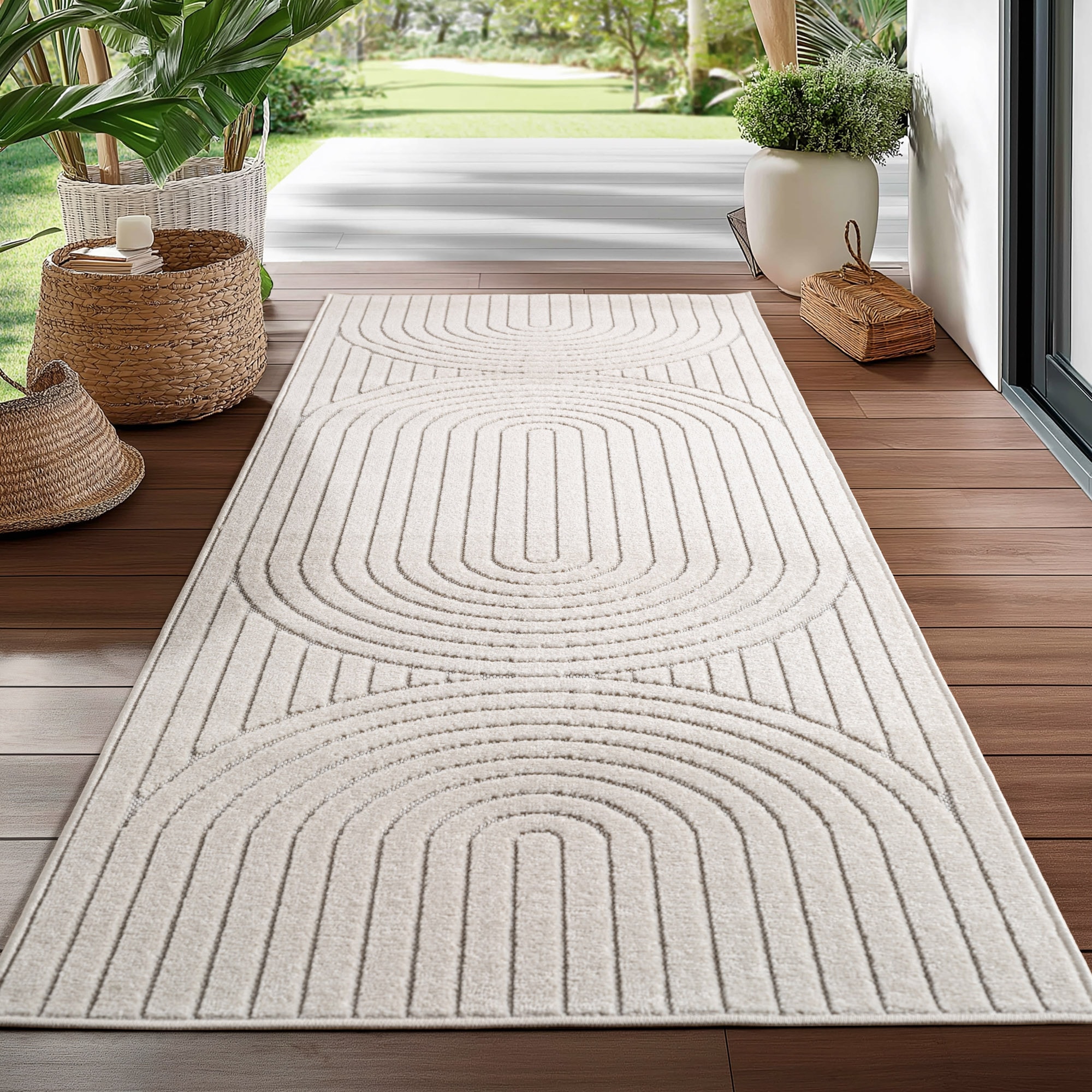 Ayyildiz Teppiche "NOVA 1201, auch als Läufer und Rund" rechteckig 8 mm Höhe Material aus schmutzabweisendem Polypropylen, In-/Outdoor geeignet