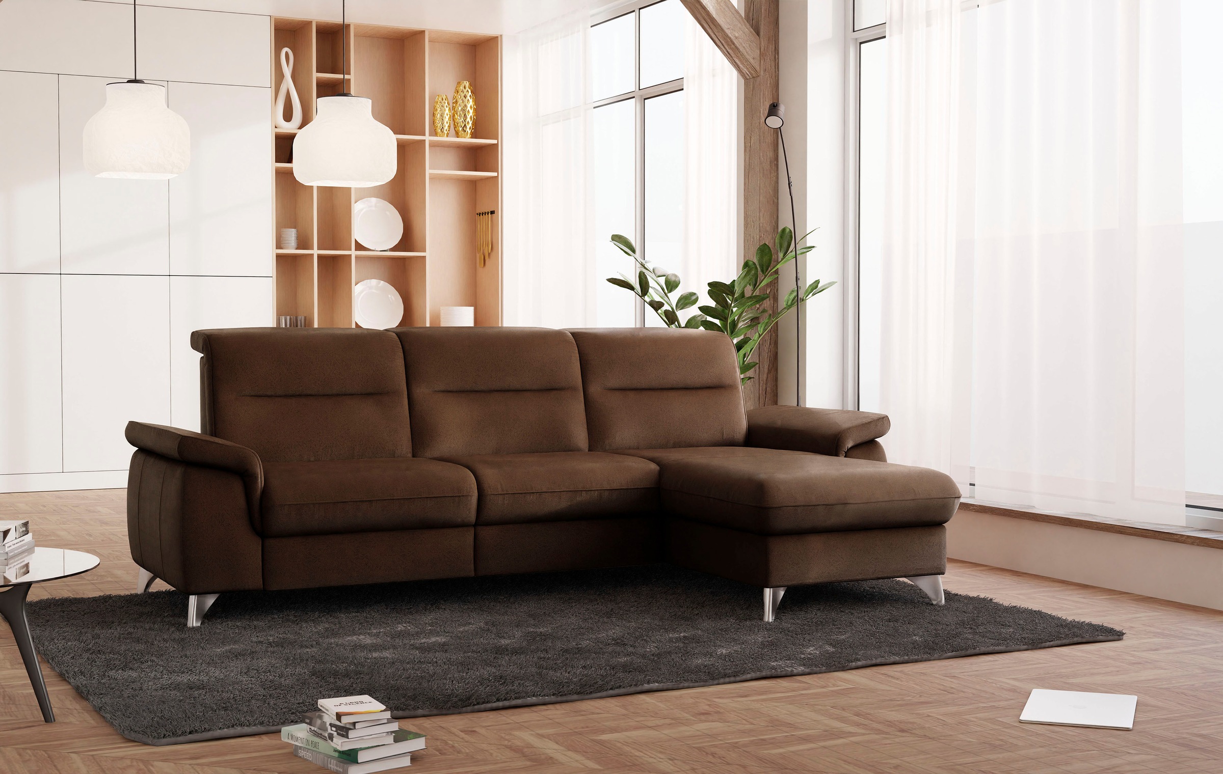 sit&more Ecksofa "Astoria L-Form", wahlweise mit motorischer Relaxfunktion günstig online kaufen