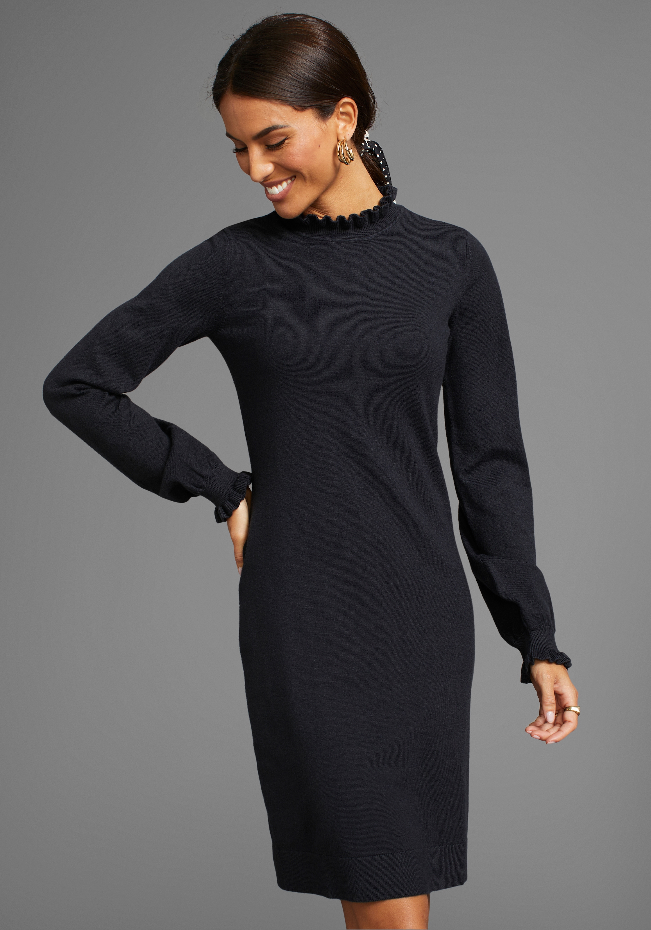 Laura Scott Strickkleid, festlich, lang, figurbetont, aus Viskosemischung günstig online kaufen