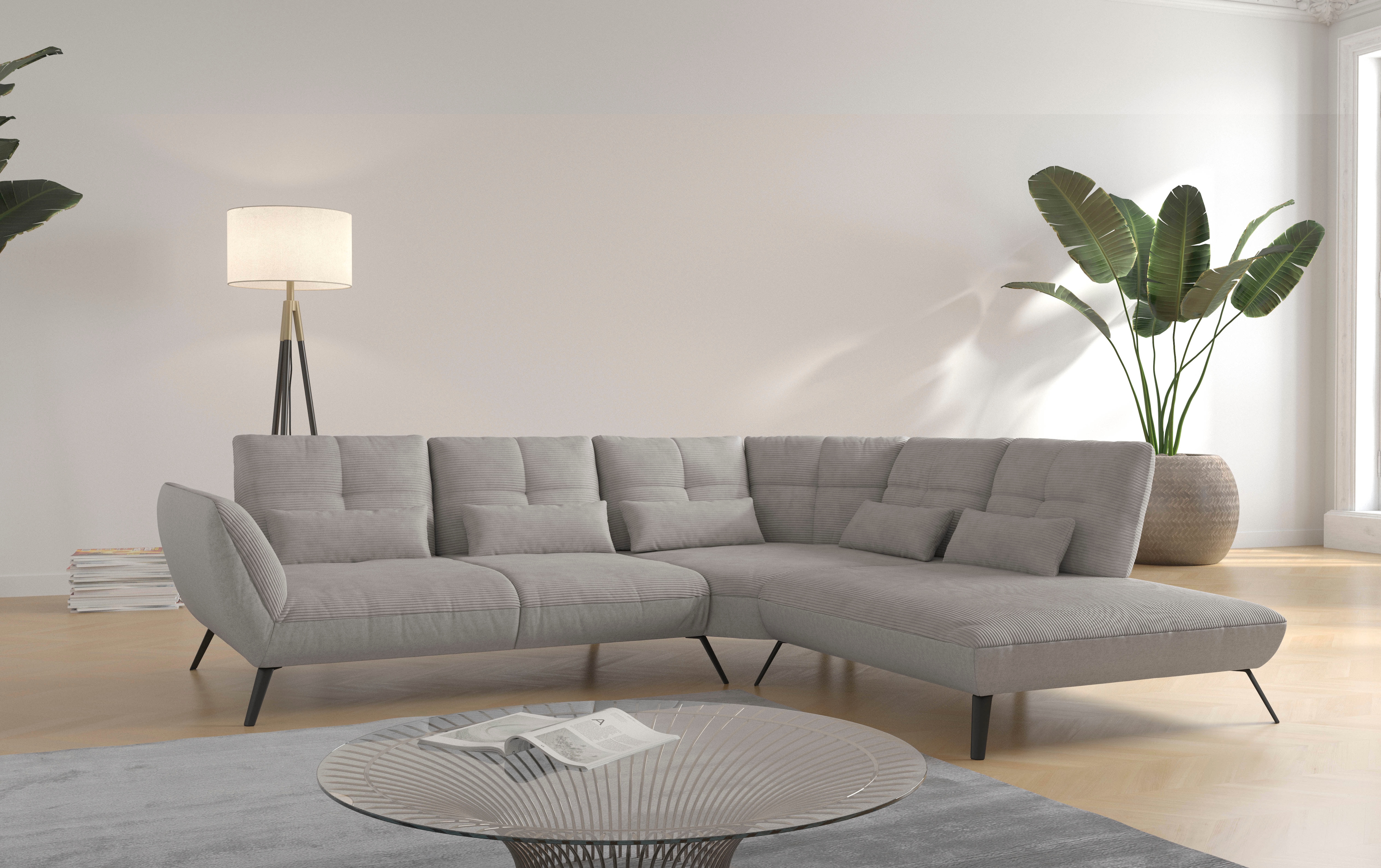 OTTO home Ecksofa "Mikado L-Form" inkl. Sitztiefenverstellung und Armteilverstellung