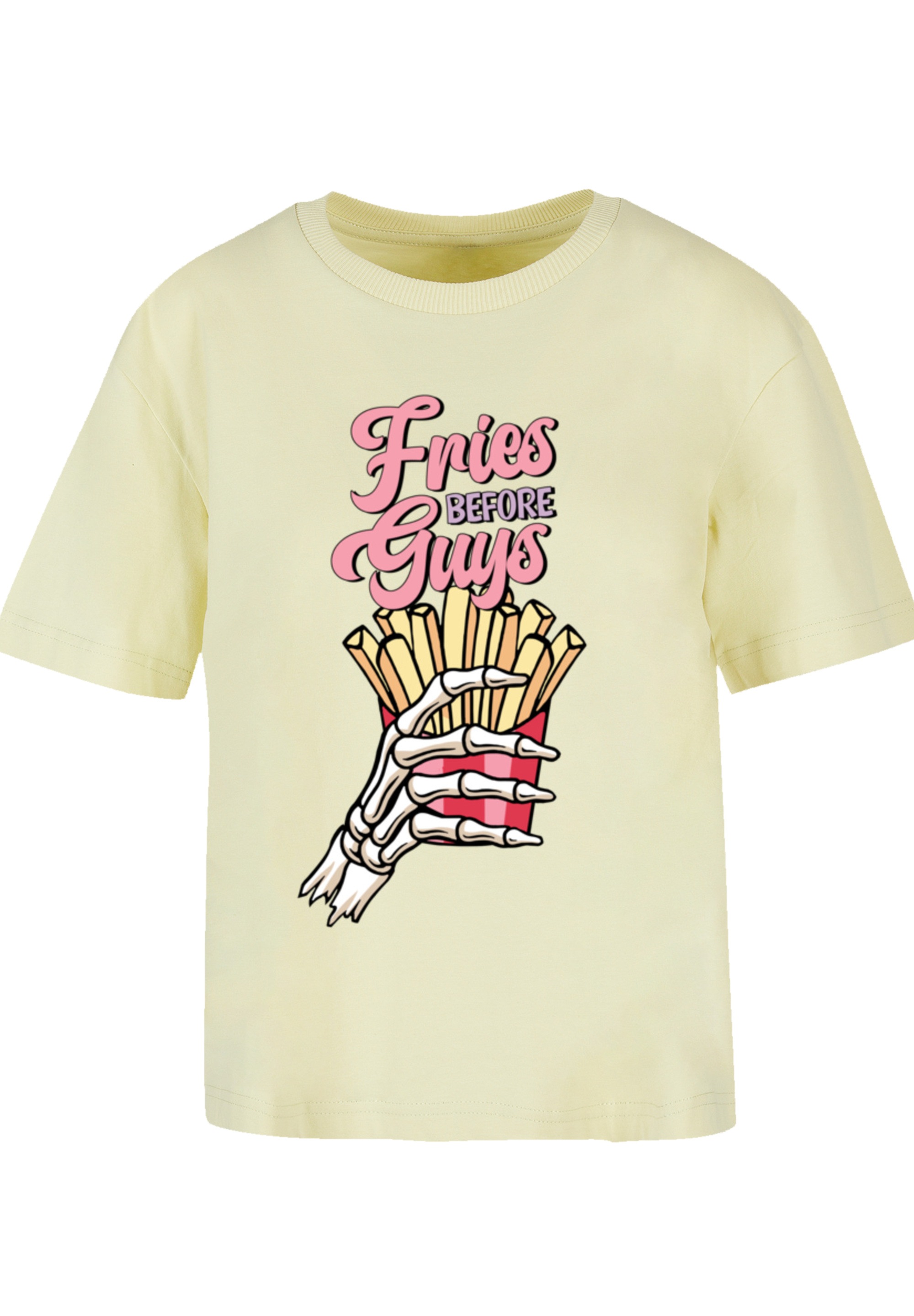 F4NT4STIC T-Shirt "Anti Valentinstag Fries before guys", Premium Qualität günstig online kaufen