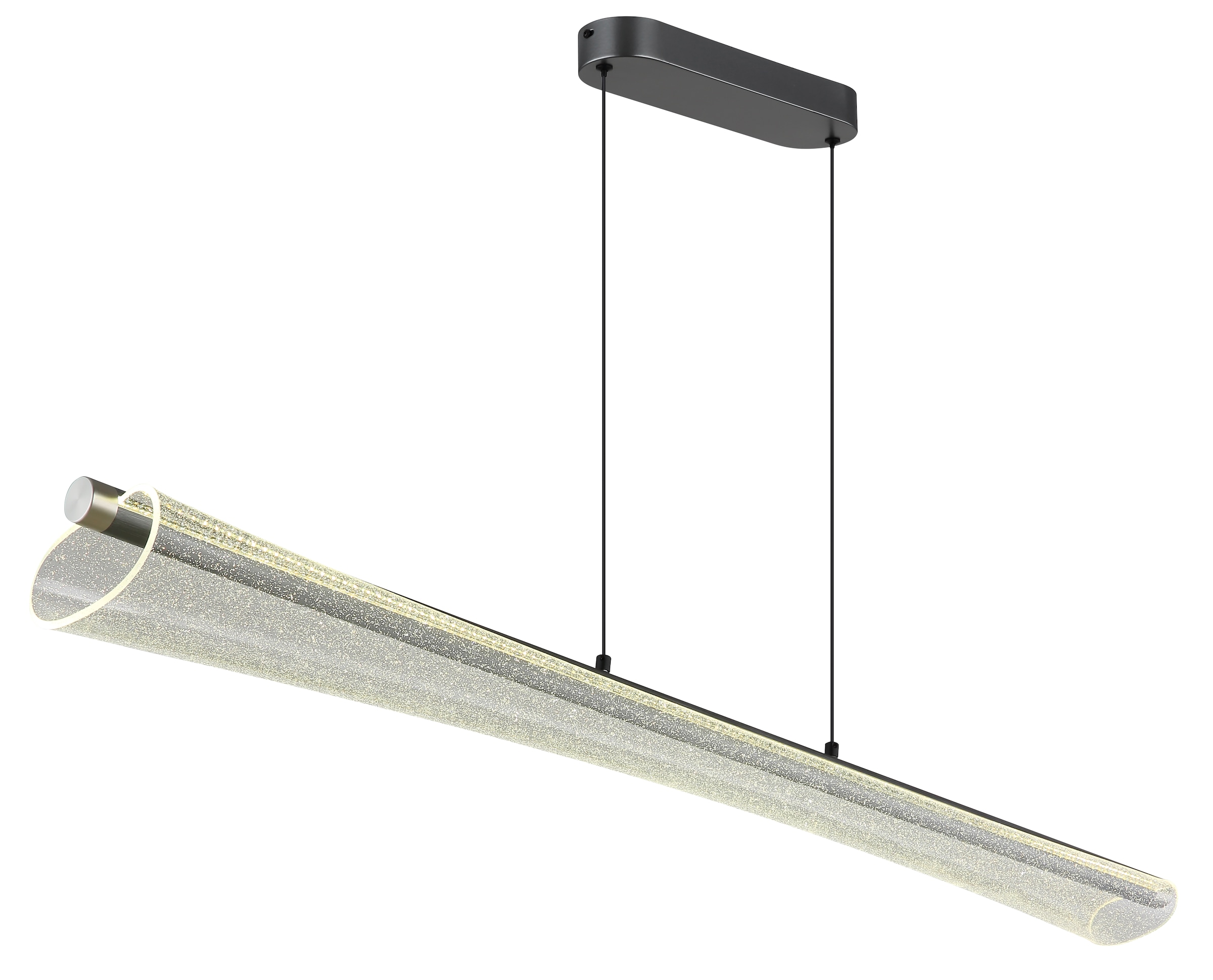 GLOBO LIGHTING Hängeleuchte »MALINDA« LED-Modul 1 Stk. Hängeleuchte anthrazit matt mit Acryl klar, dimmbar