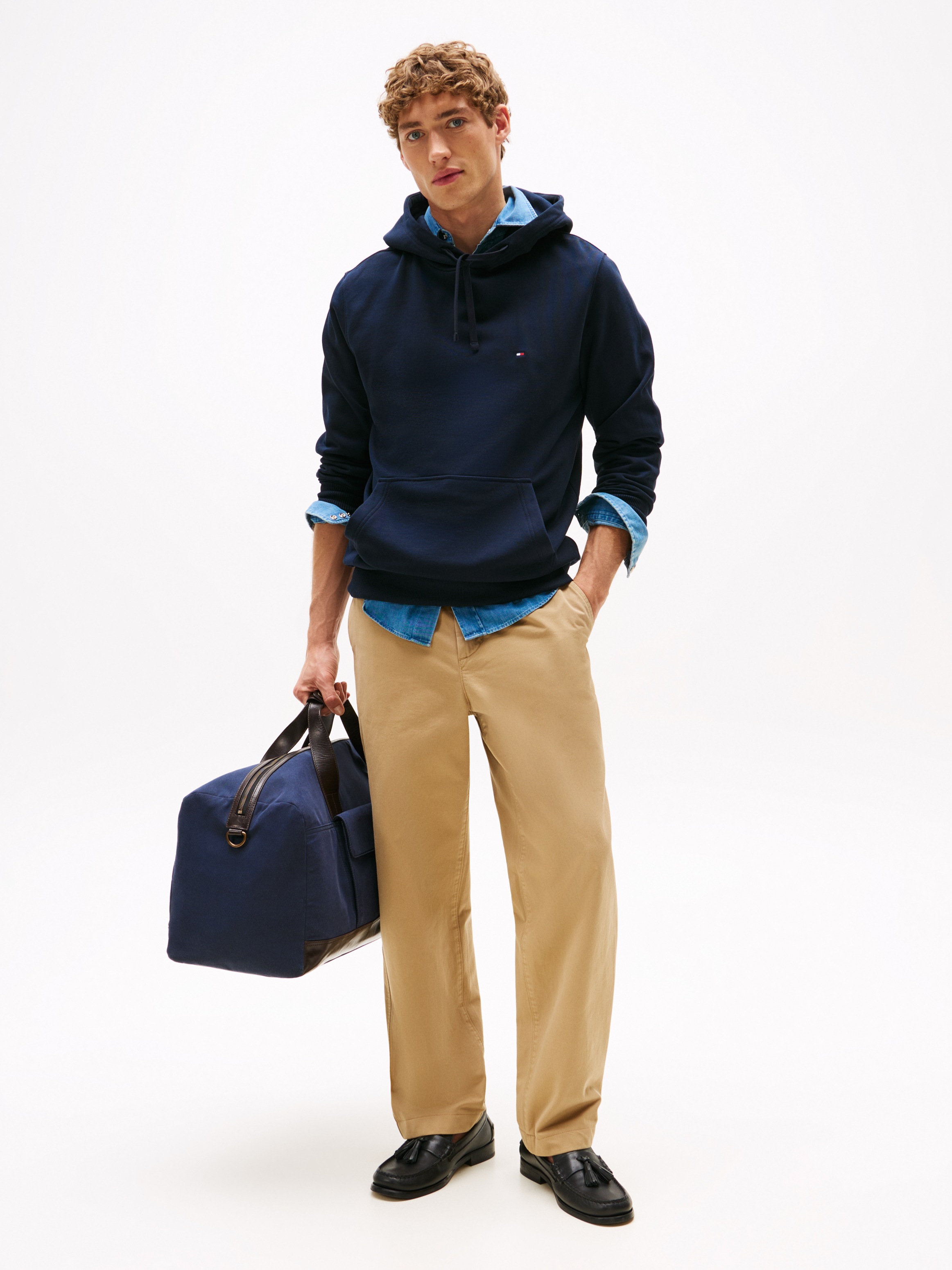 Thumbnail - Tommy Hilfiger Hoodie "ESSENTIAL TERRY", mit Tunnelzug und Flag-Stickerei