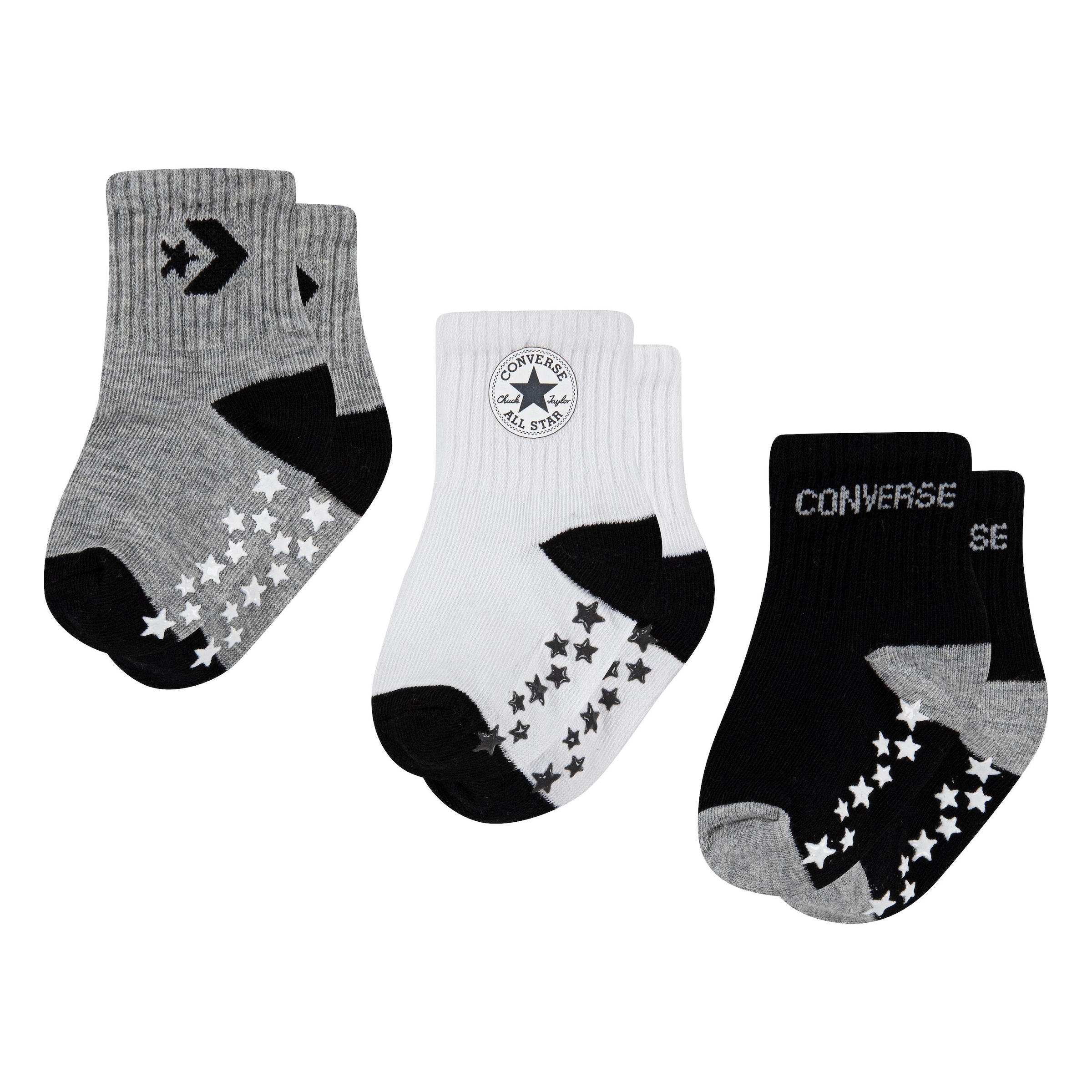 ABS-Socken »CONVERSE LOGO INFANT TODDLER NO SLIP QUARTER 3 PK«, (3 Paar)