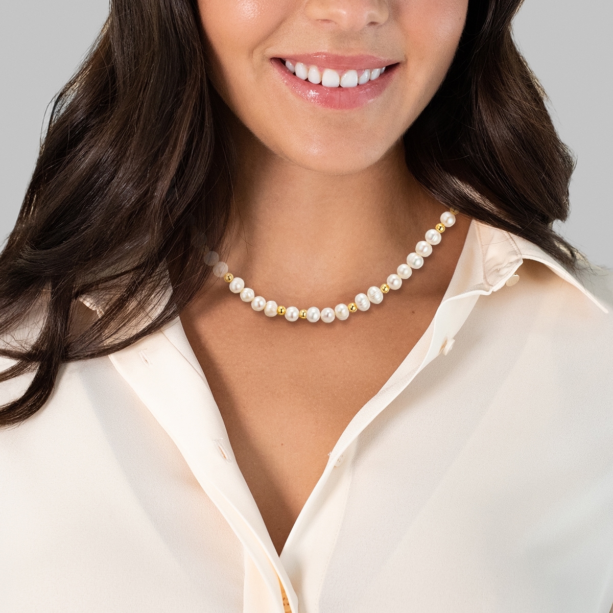 Yokoamii Perlenkette »Y105« mit Perle