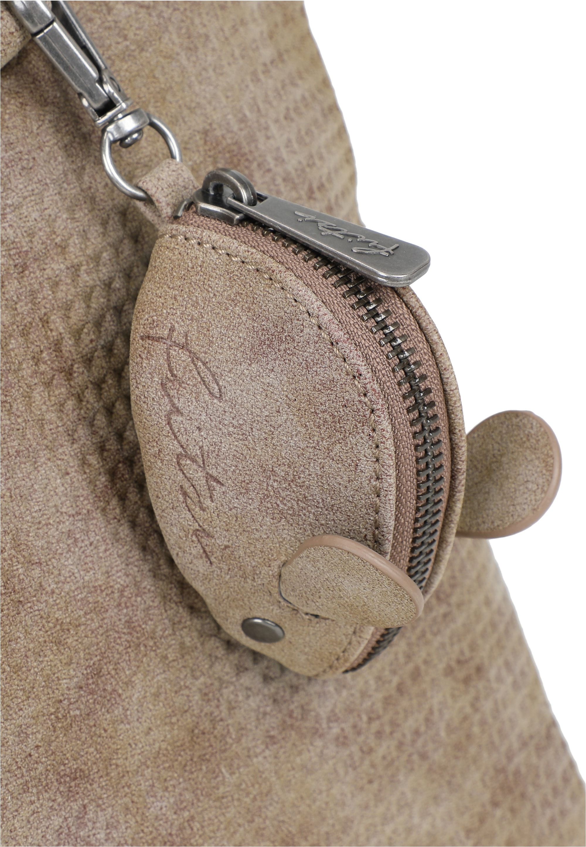 Fritzi aus Preußen Henkeltasche »Joly Waffly Black«, mit kleiner Retro-Pocket-Maus extra