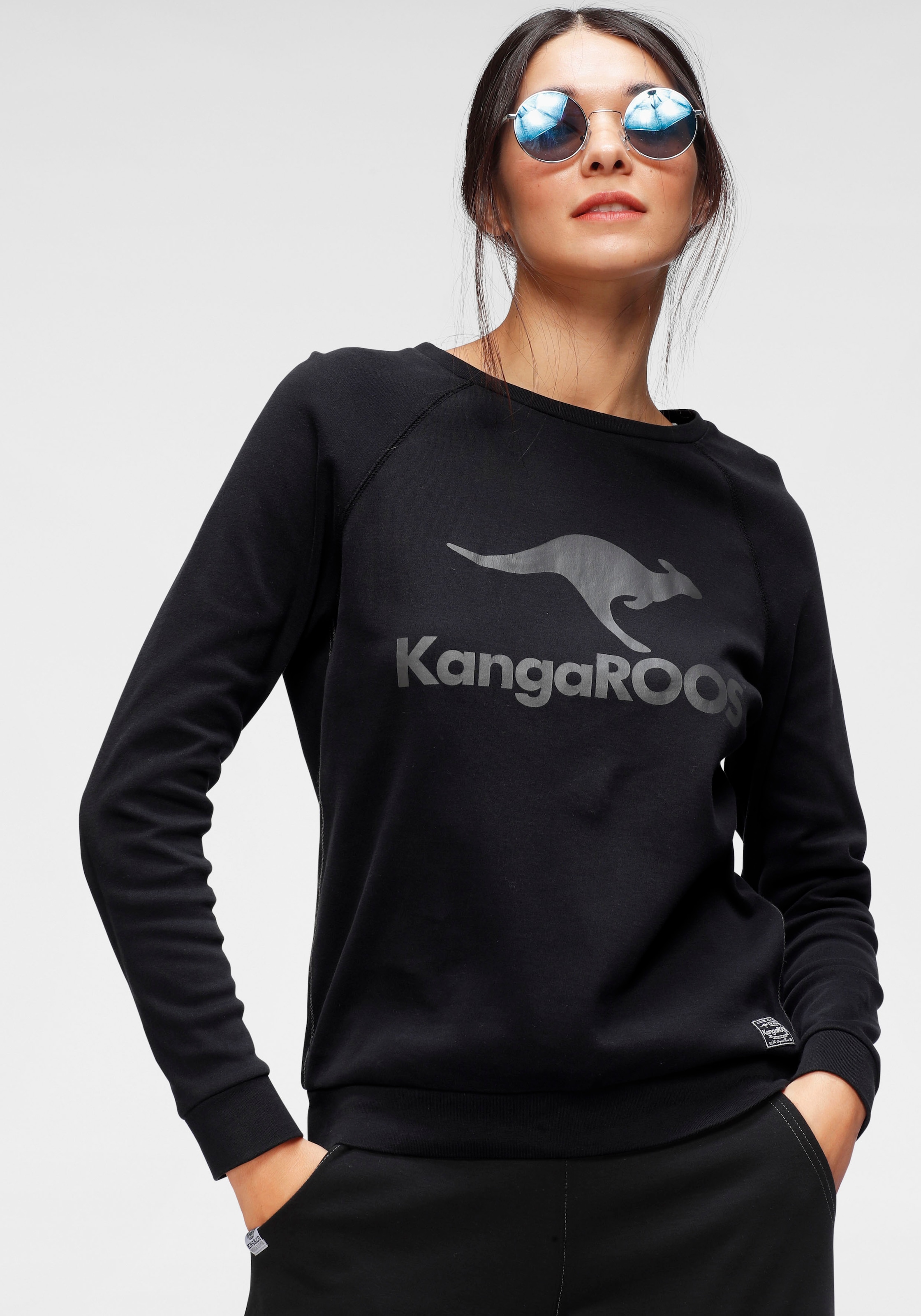 KangaROOS Sweater, mit Logo Frontprint