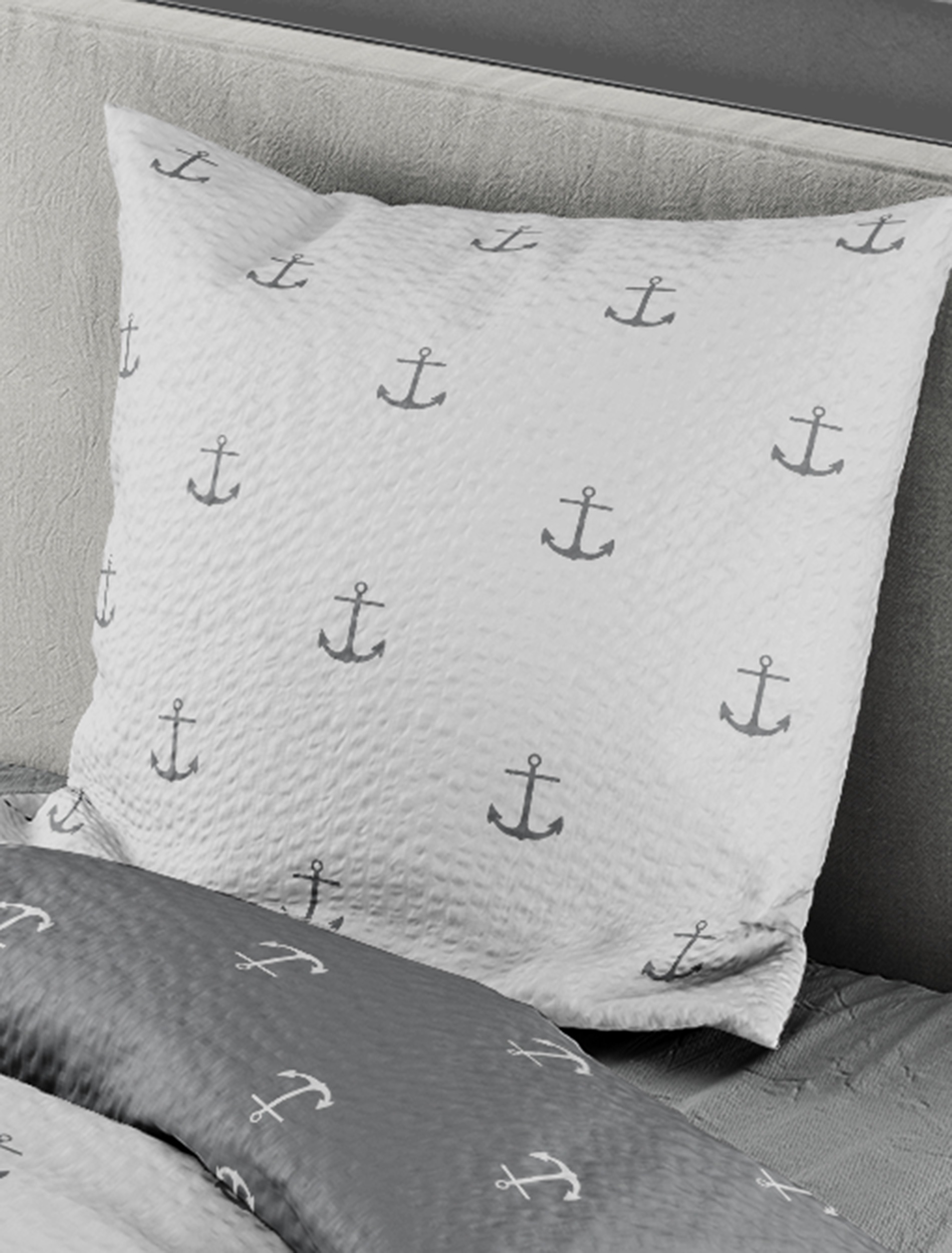 Thumbnail - BIERBAUM Bettwäsche "3548" 2 Stk. Seersucker, 100 % Baumwolle, pflegeleicht, bügelfrei