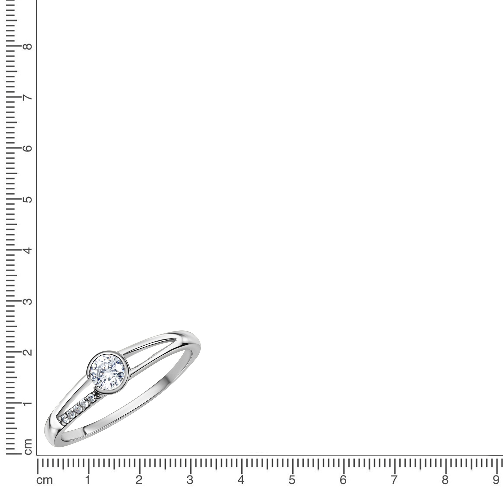 Fascination by Ellen K. Fingerring »Gold 375 mit Zirkonia weiß«