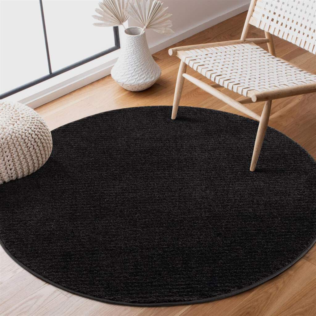 Carpet City Teppich "Friseé-Teppich FANCY900" rund 12 mm Höhe Kurzflor, Ein günstig online kaufen