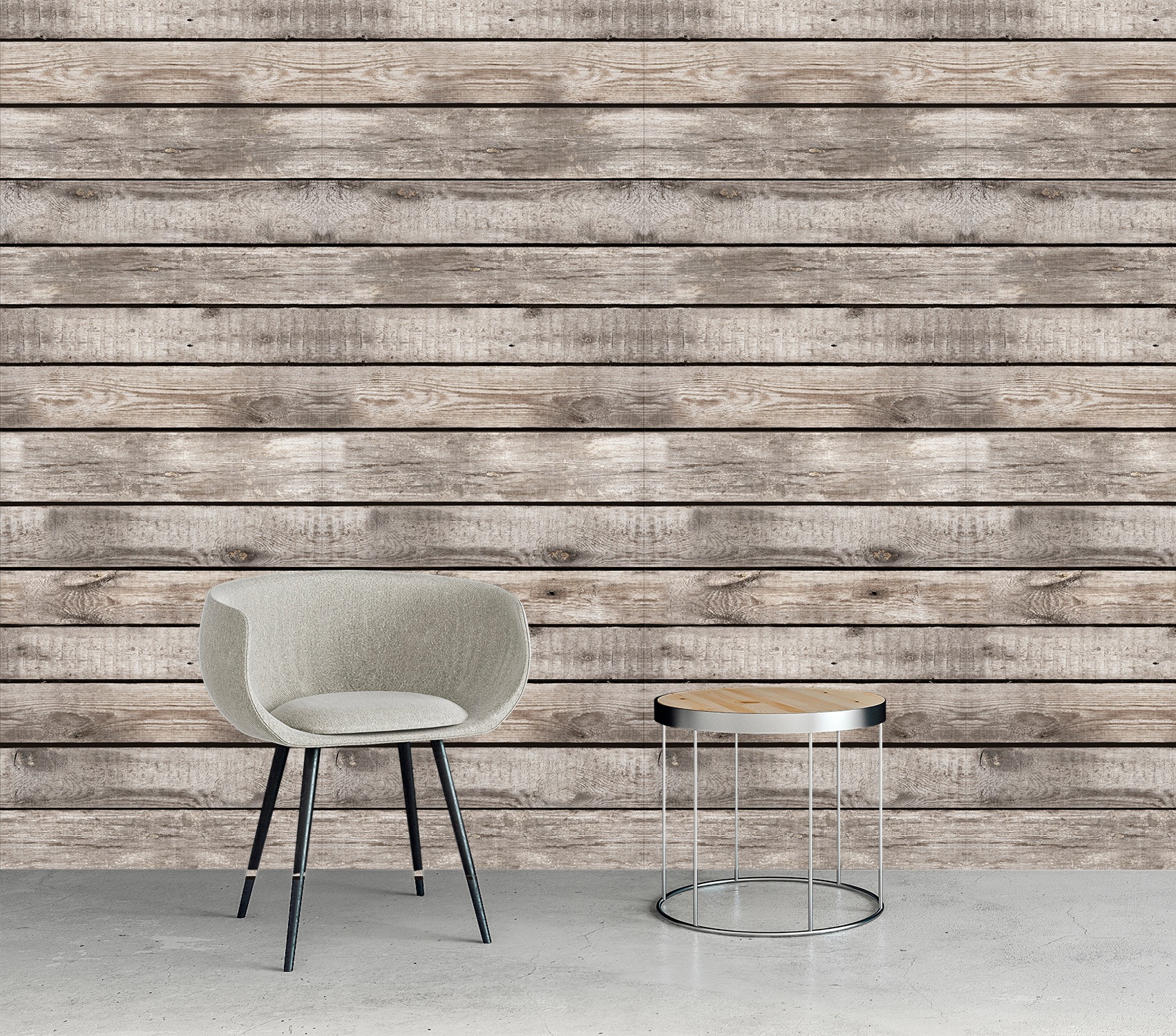 queence Vinyltapete »Evert«, bedruckt-Motiv-gemustert-Holz-Retro, 90x250cm, selbstklebend, kinderleichte Anbringung, Sticker