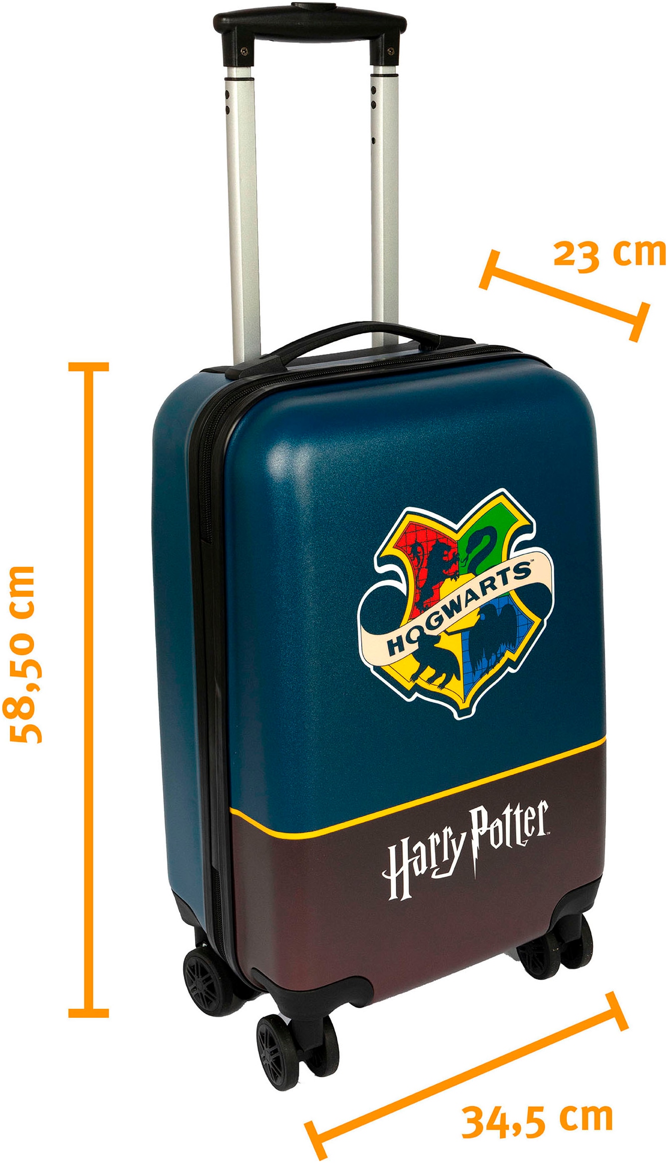 UNDERCOVER Kinderkoffer »Harry Potter, 59 cm«, 4 Rollen, mit TSA-Zahlenschloss