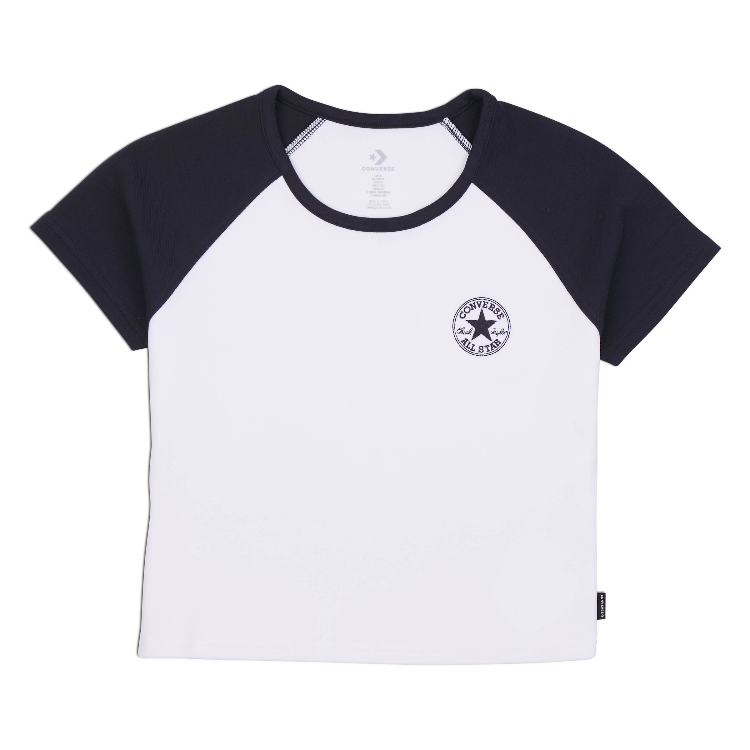 Converse T-Shirt "WOMENS CONVERSE CHUCK TAYLOR RAGLAN T-SHIRT" 1 Stk. tlg. günstig online kaufen