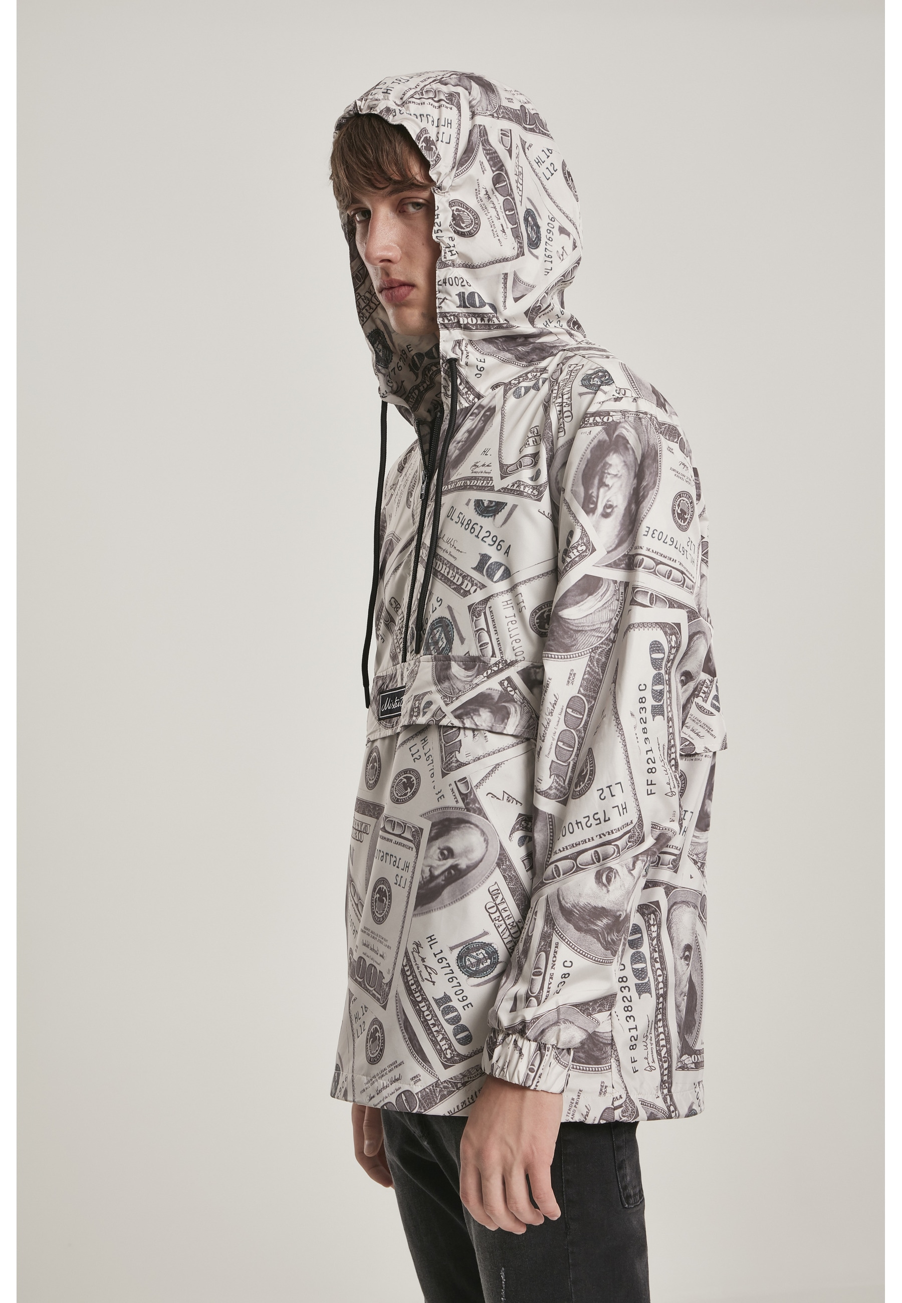 MisterTee Allwetterjacke »MisterTee Herren Mister Tee Dollar Windbreaker« 1 Stk. tlg. ohne Kapuze