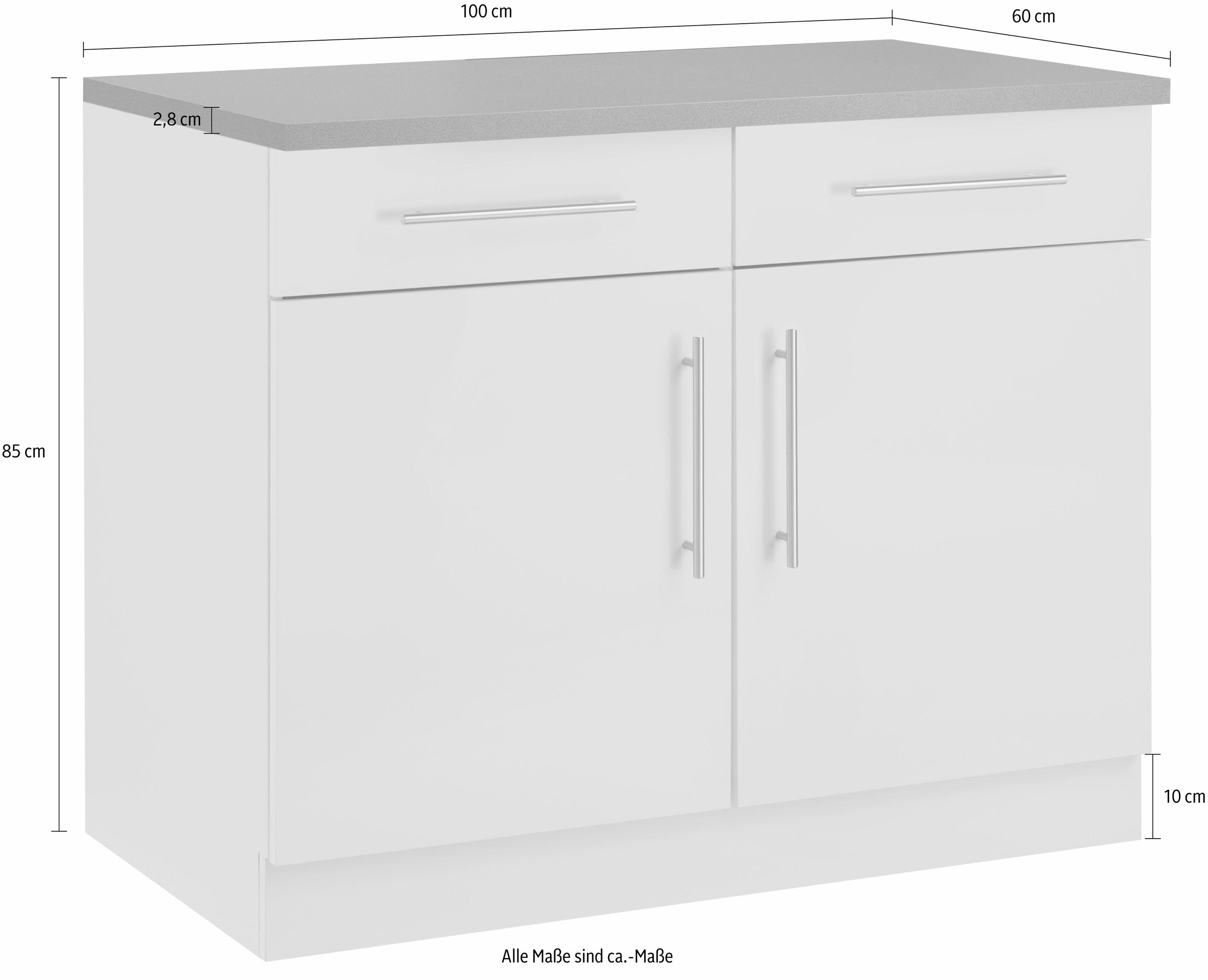 wiho Küchen Unterschrank »Cali«, 100 cm breit