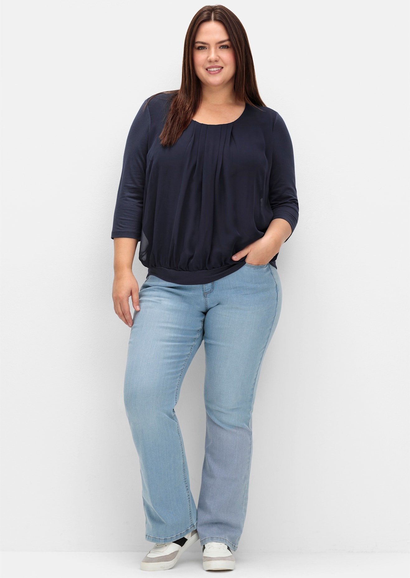 Sheego Blusenshirt "Blusenshirt", 1 Stk. günstig online kaufen